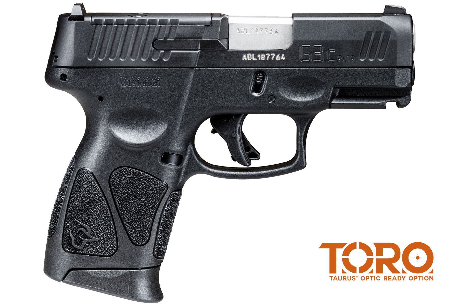 Taurus G3c T.O.R.O. Tenifer Matte Black 9mm Luger Compact 12 Rds.