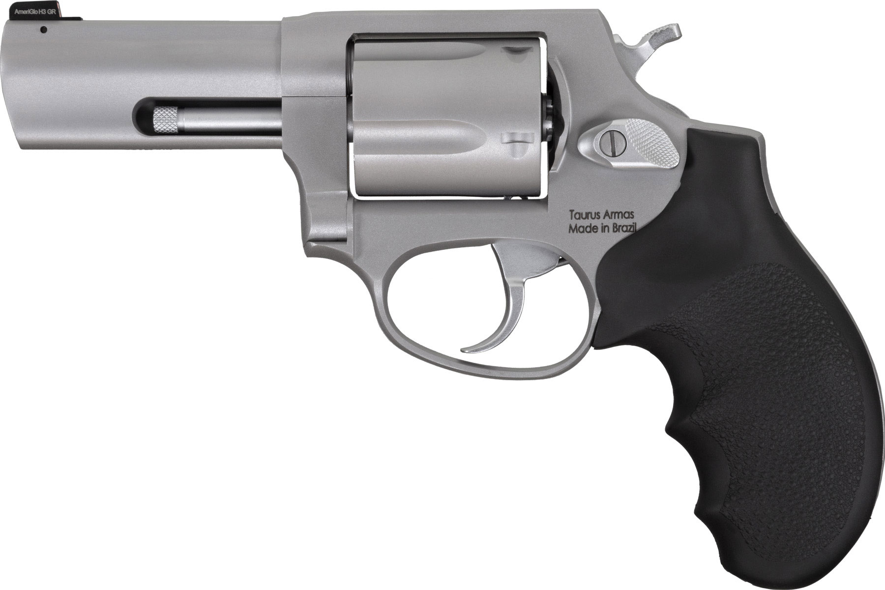 Taurus Defender 605 357 Mag / 38 Spl +P Matte Stainless Steel 3.00 in. Hogue Rubber Grip