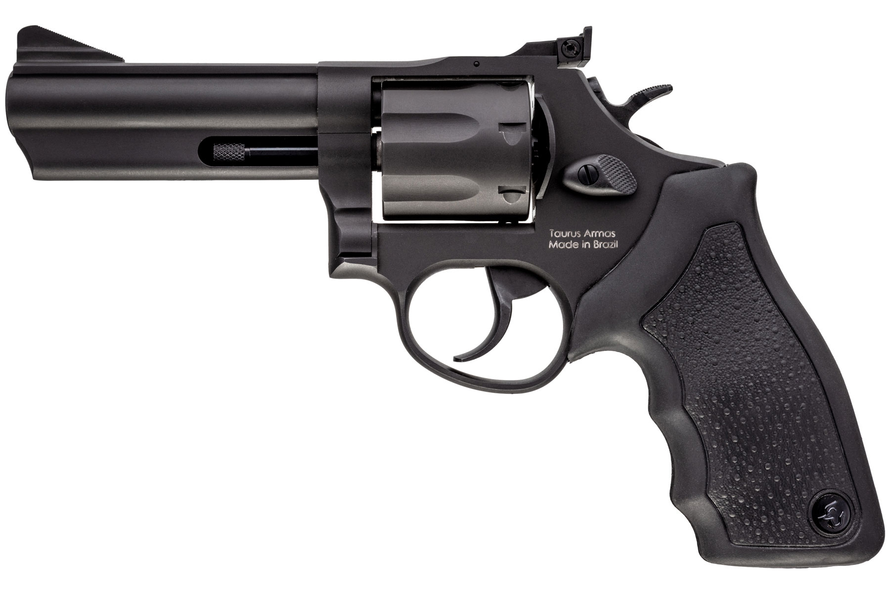 Taurus 66 357 Mag / 38 Spl +P Matte Black Oxide 4.00 in. Soft Rubber