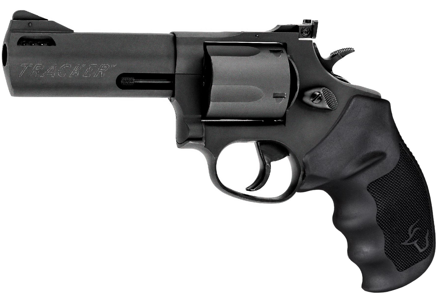 Taurus Tracker 44 Mag Matte Black Oxide 4.00 in. Ribber Grip®