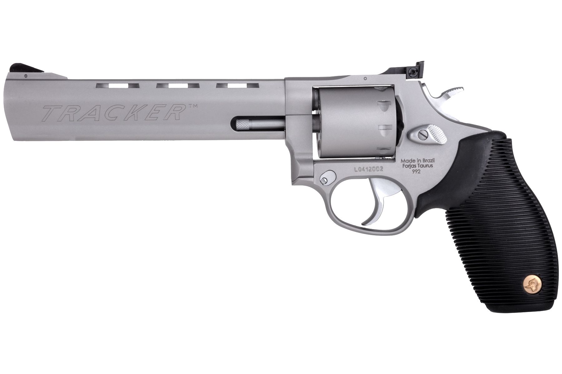 Taurus Tracker 992 22 LR / 22 WMR Matte Stainless 6.50 in. Ribber Grip®