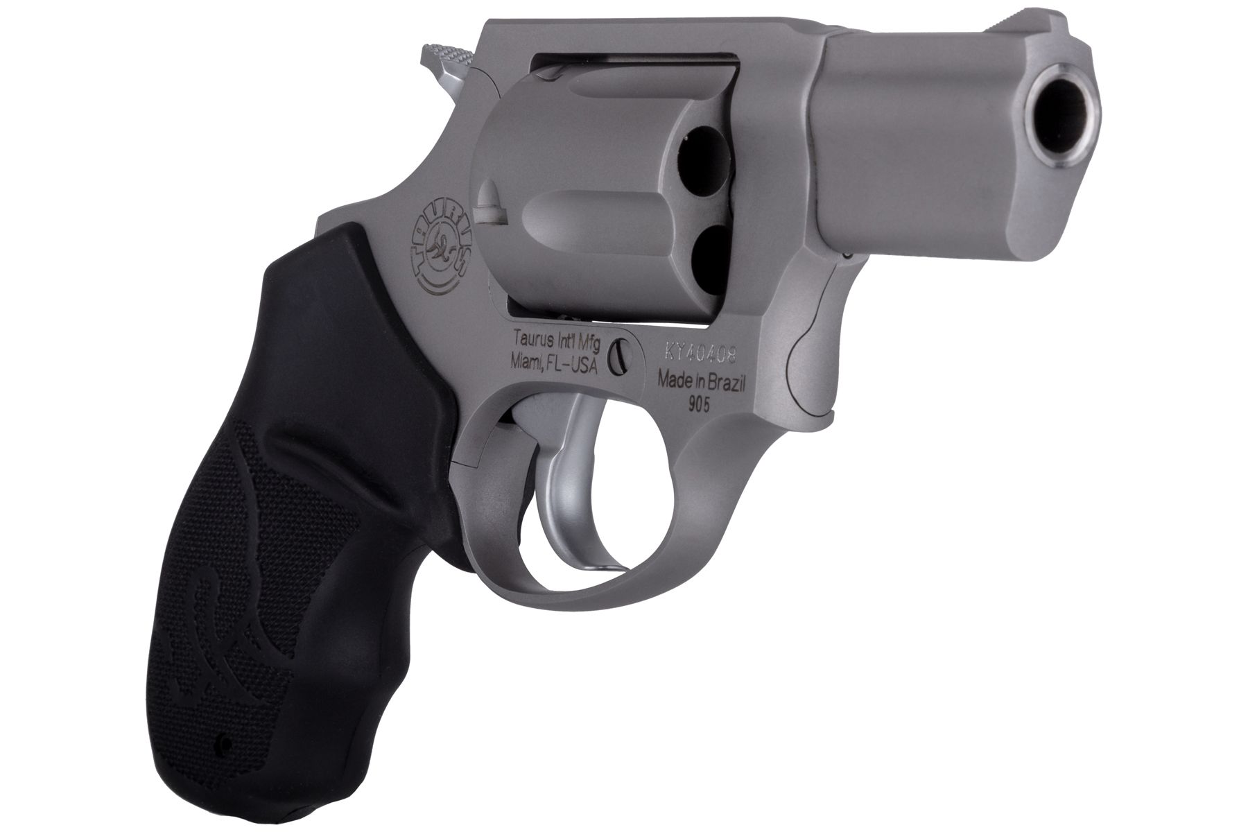 Taurus 905 9mm Luger Matte Stainless 2 in. Soft Rubber