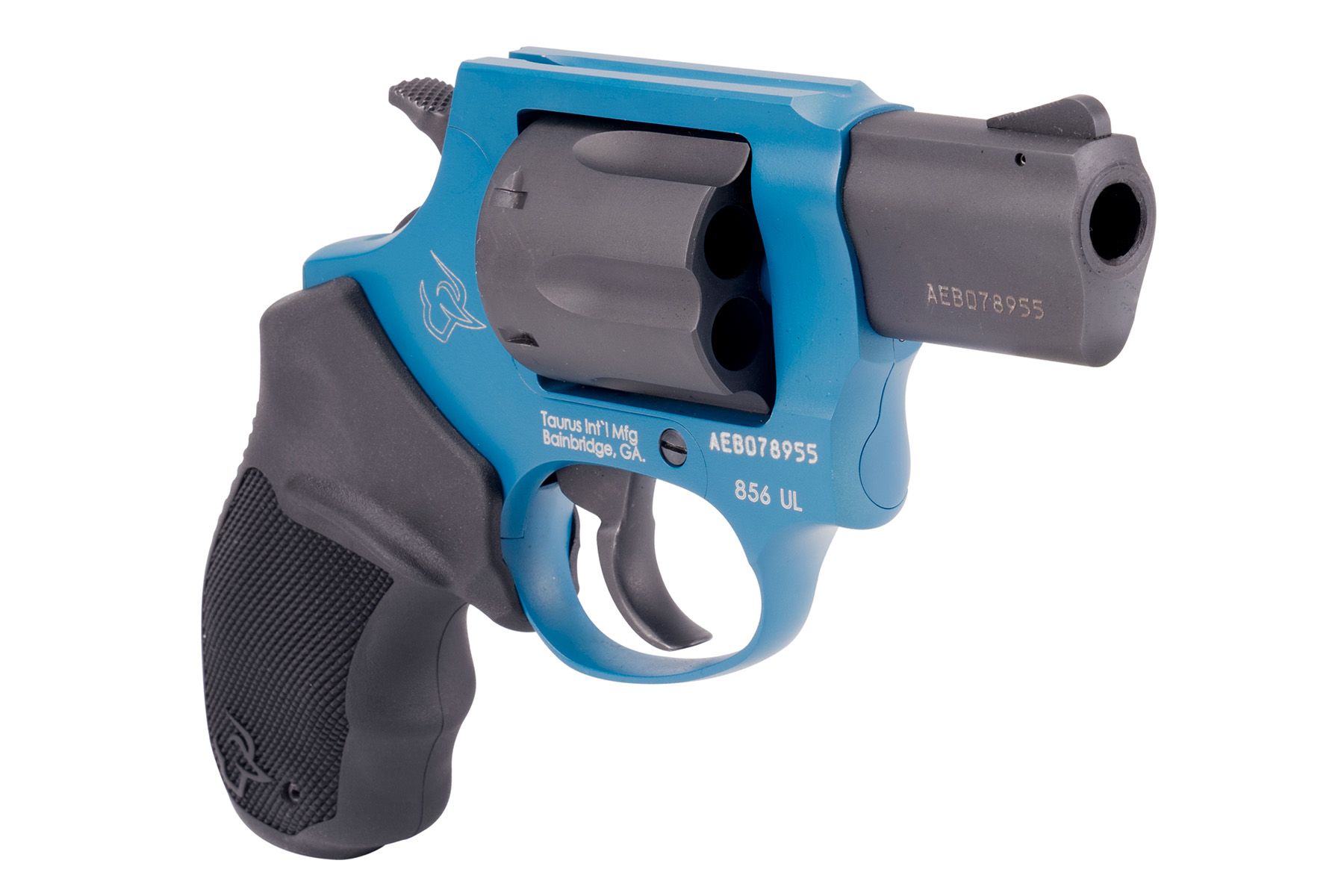 Taurus 856 38 Spl +P bk + Sky Blue 2in.