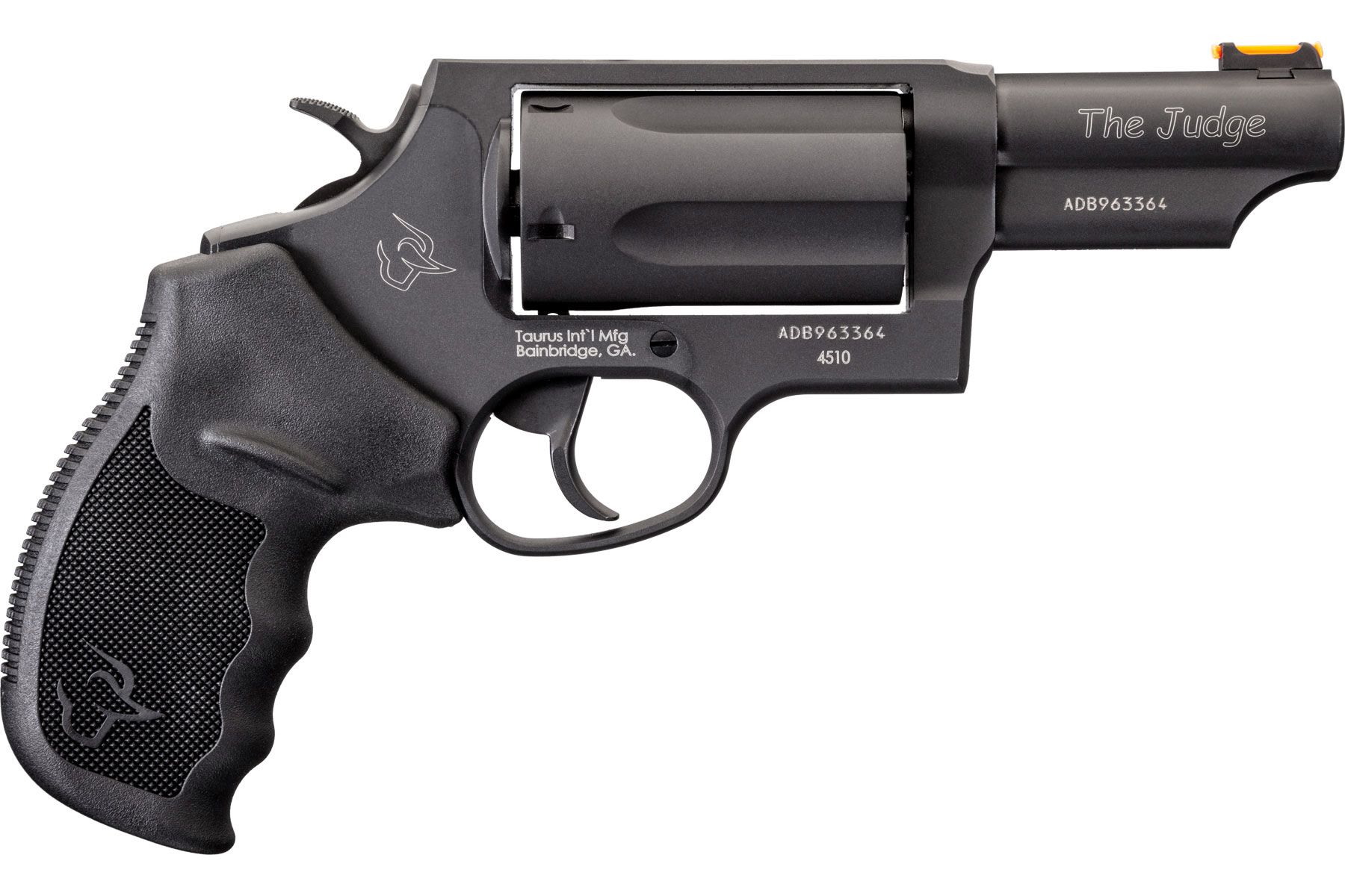 Taurus Judge 45 Colt / 410 GA Matte Black Oxide 3.00 in. Ribber Grip®