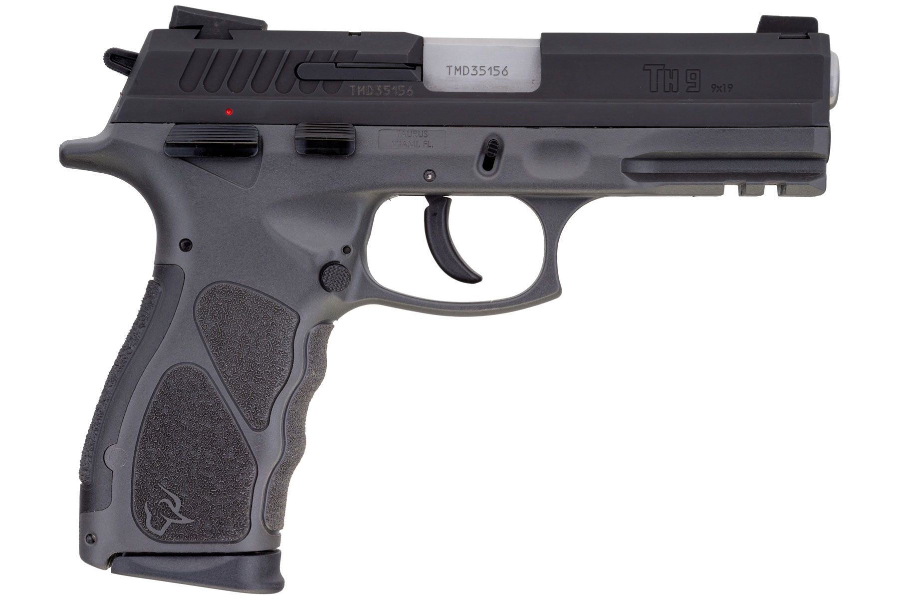 Matte Black / Gray 9mm Luger Full Size 17 Rds.