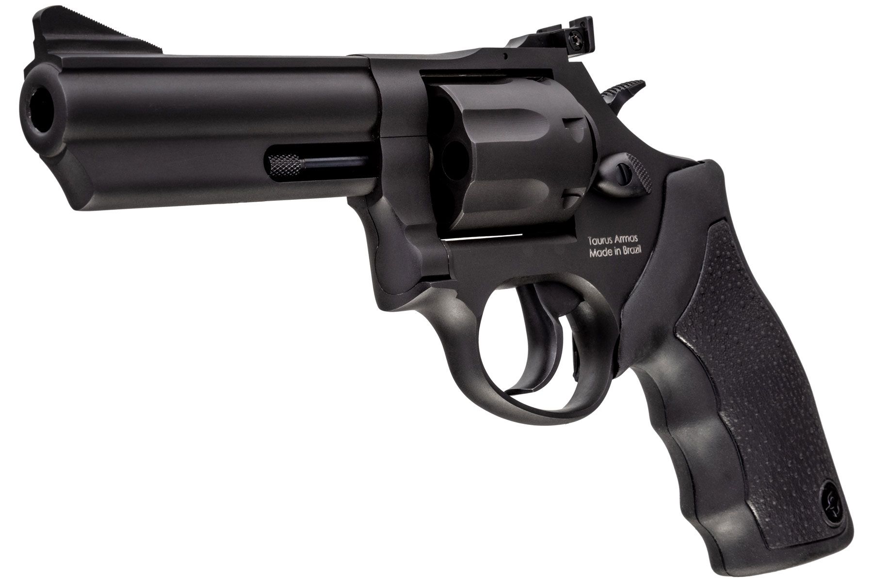 Taurus 66 357 Mag / 38 Spl +P Matte Black Oxide 4.00 in. Soft Rubber