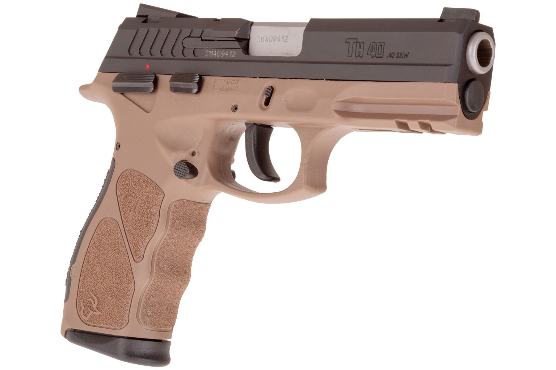 Taurus TH Matte Black / Brown 40 S&W Full Size 15 Rds.