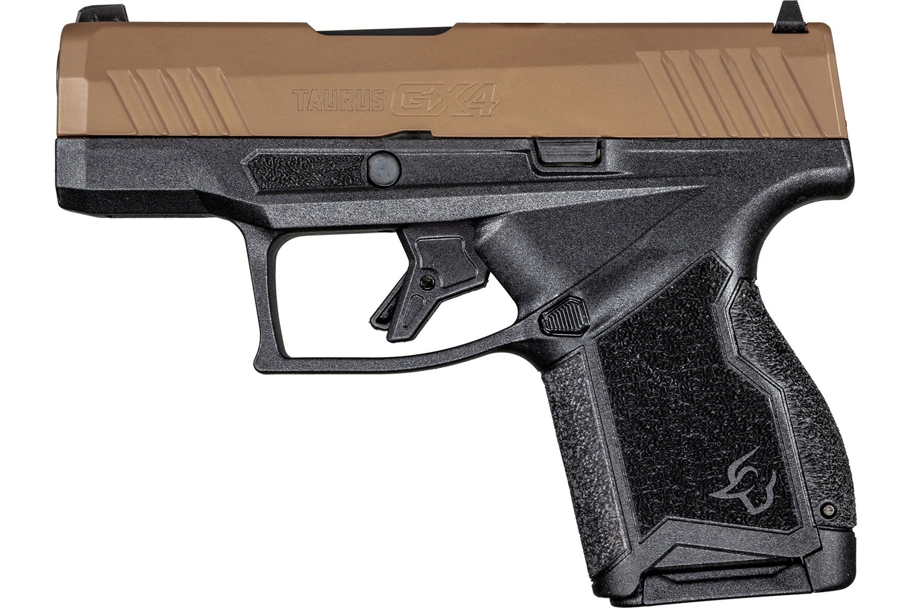 Taurus GX4 Black/Troy Coyote Brown 9mm Luger Micro-Compact 11 Rds.