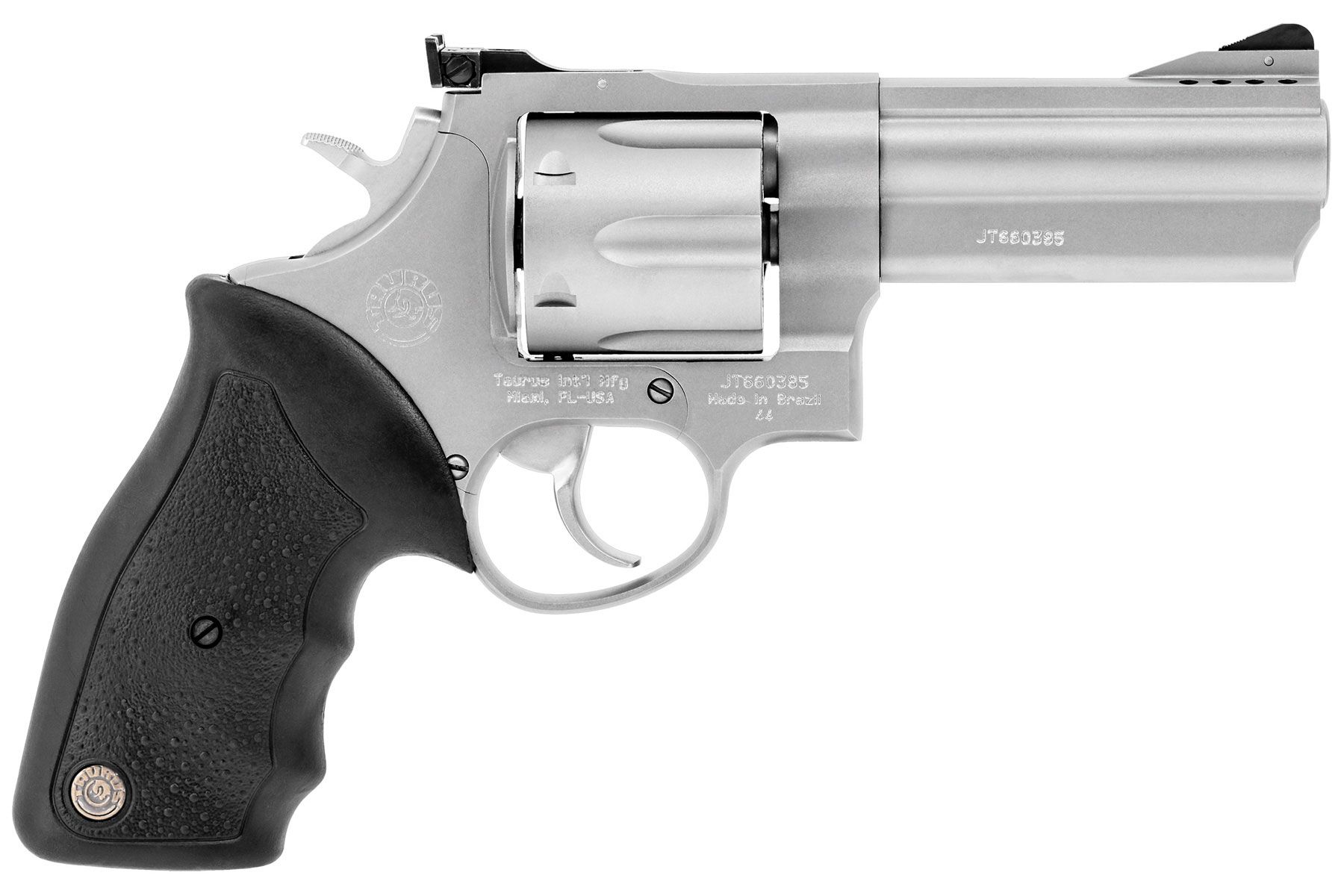 Taurus 44 | 44 Mag Matte Stainless 4.00 in. Soft Rubber