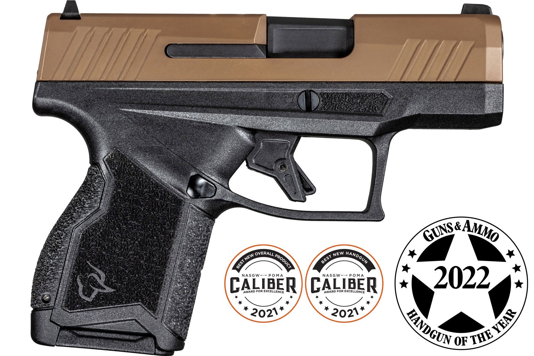 Taurus GX4 Black/Troy Coyote Brown 9mm Luger Micro-Compact 11 Rds.