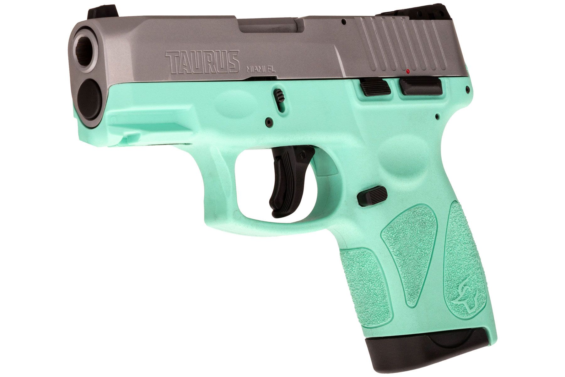 Taurus G2s Matte Stainless / Cyan 9mm Luger Compact 7 Rds.