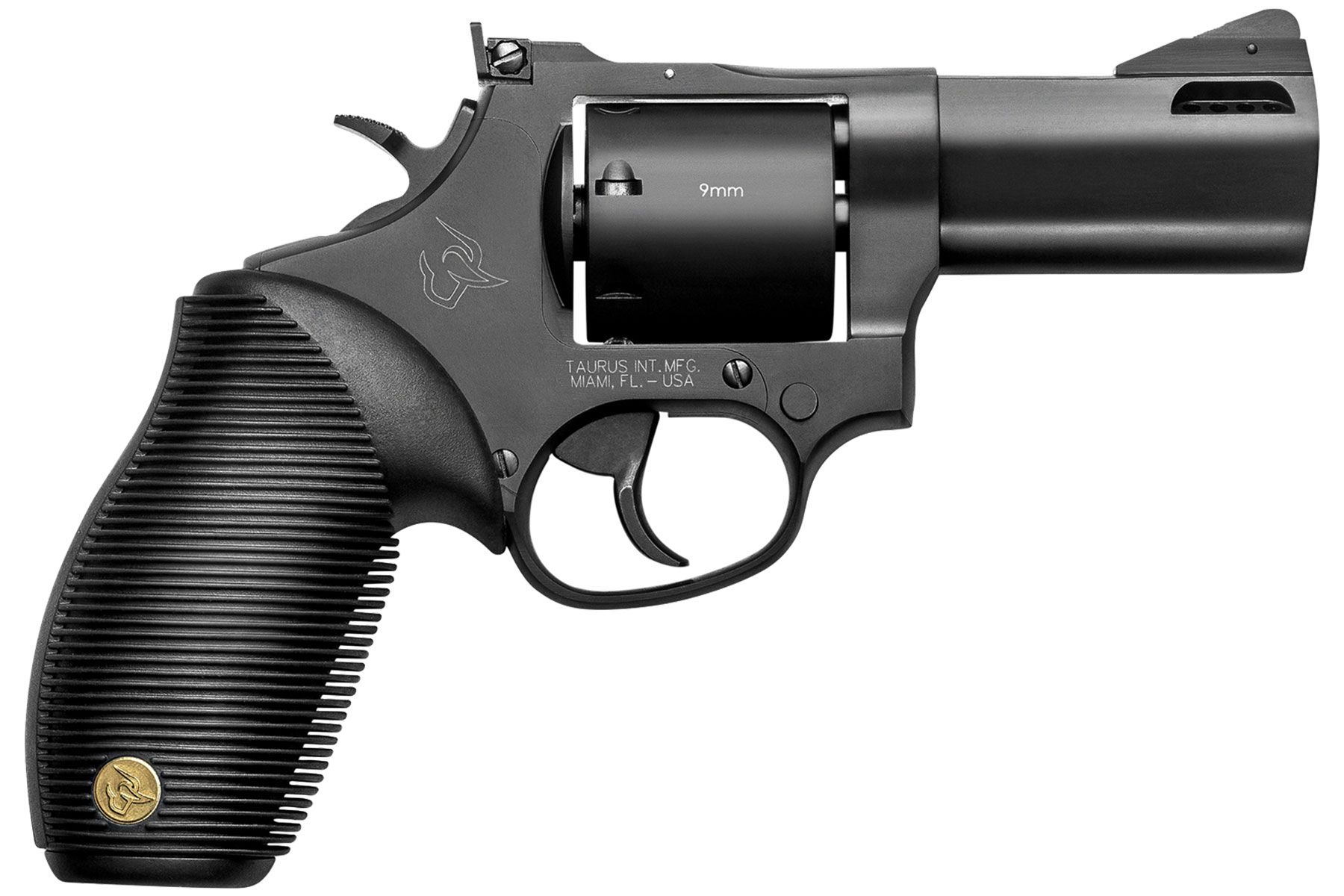 357 Mag / 38 Spl +P / 9mm Luger Matte Black 3.00 in. Ribber Grip®