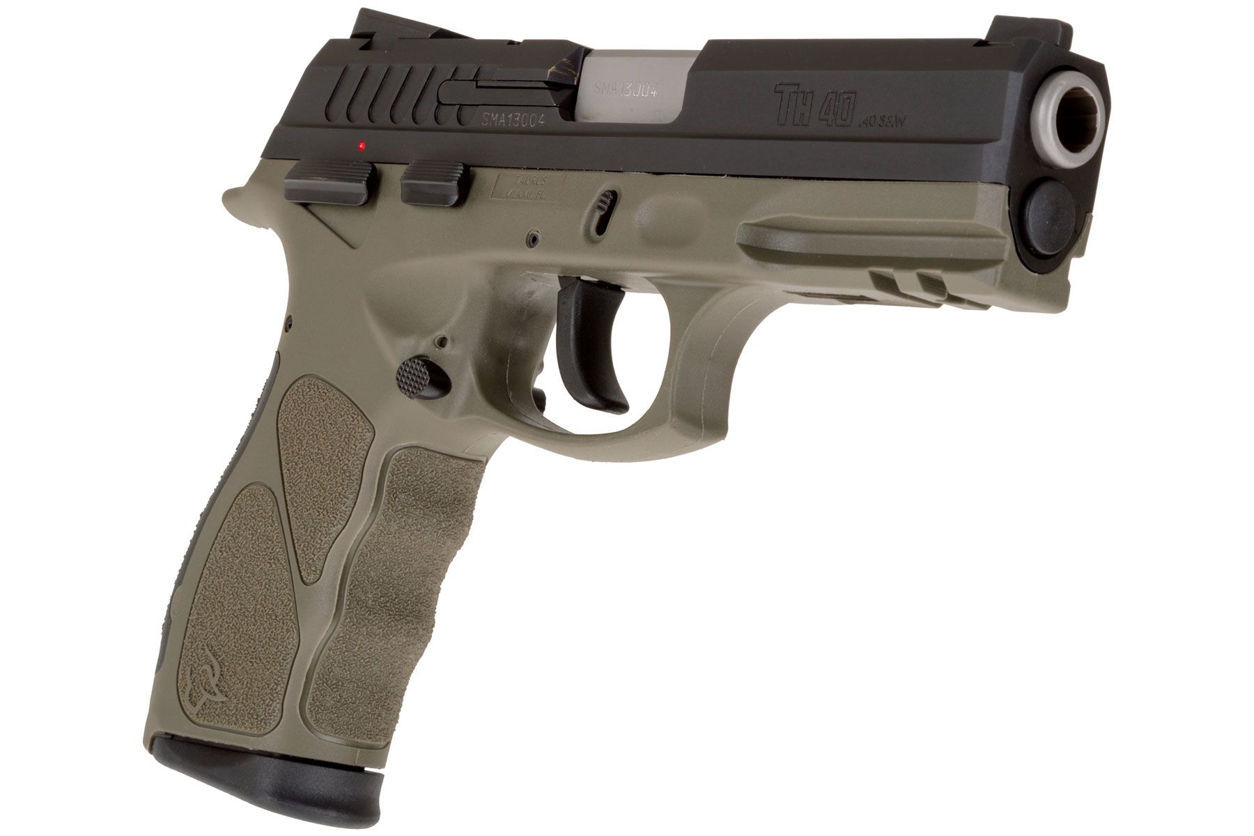 Taurus TH Matte Black / OD Green 40 S&W Full Size 15 Rds.