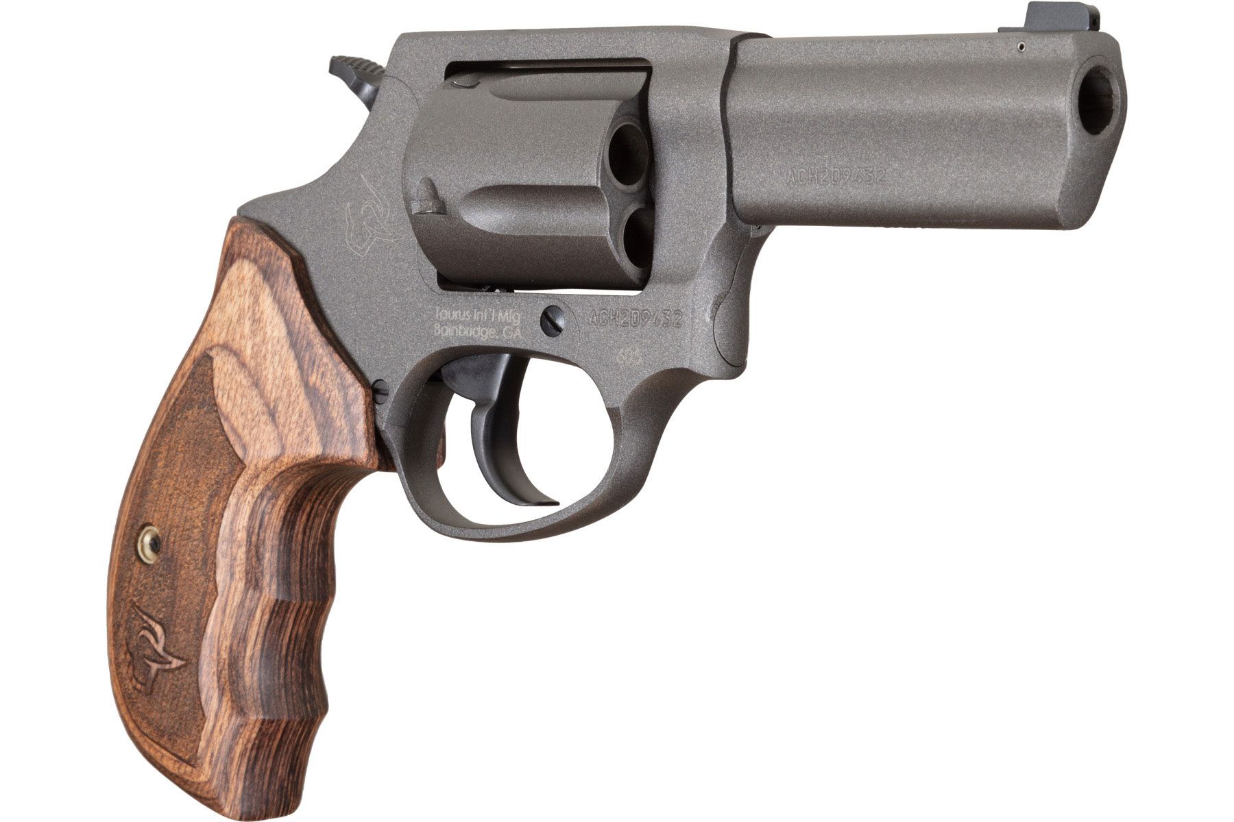 Taurus Defender 605 357 Mag / 38 Spl +P Tungsten Cerakote 3.00 in. Altamont Grip