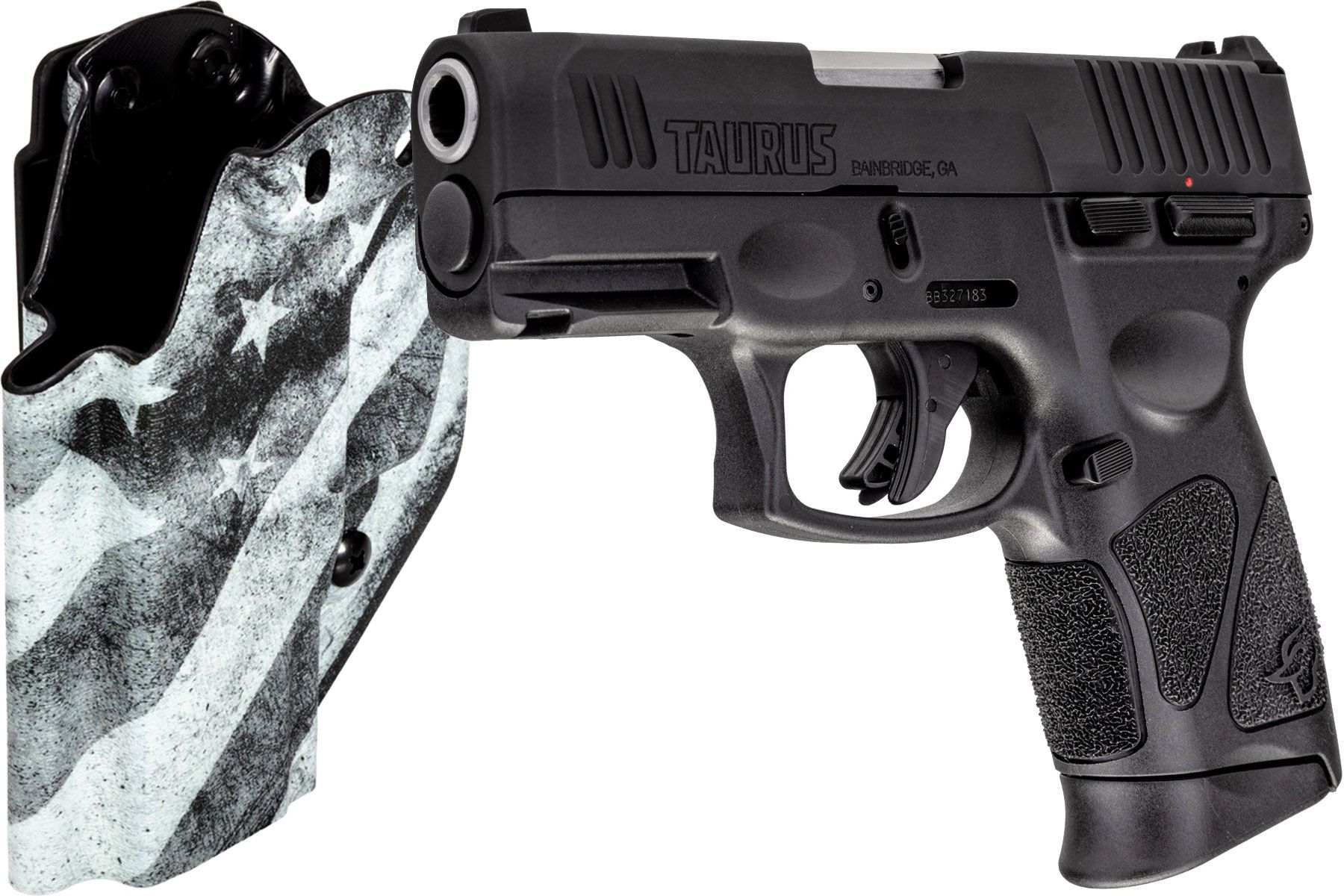 Taurus G3c Tenifer Matte Black 9mm Luger Compact 12 Rds. MFT B/W Holster