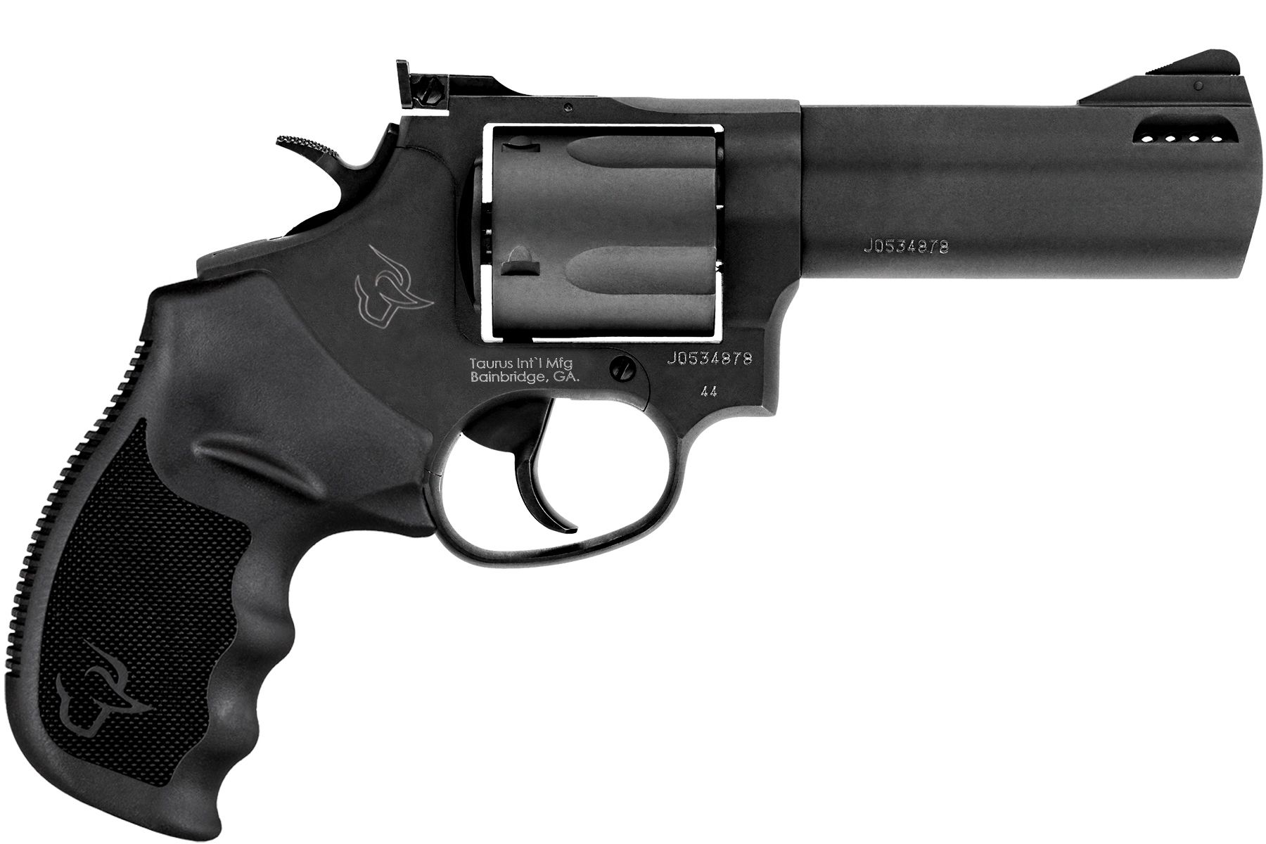 Taurus Tracker 44 Mag Matte Black Oxide 4.00 in. Ribber Grip®