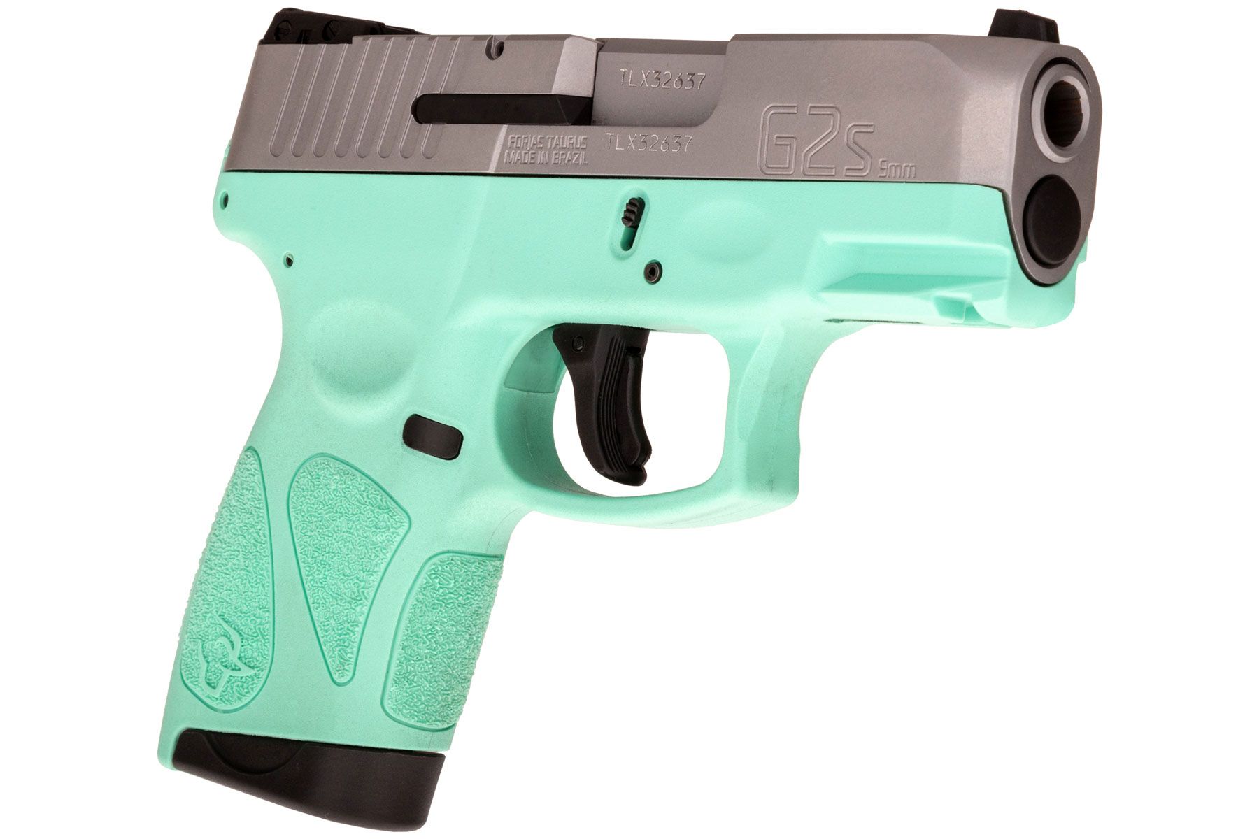 Taurus G2s Matte Stainless / Cyan 9mm Luger Compact 7 Rds.