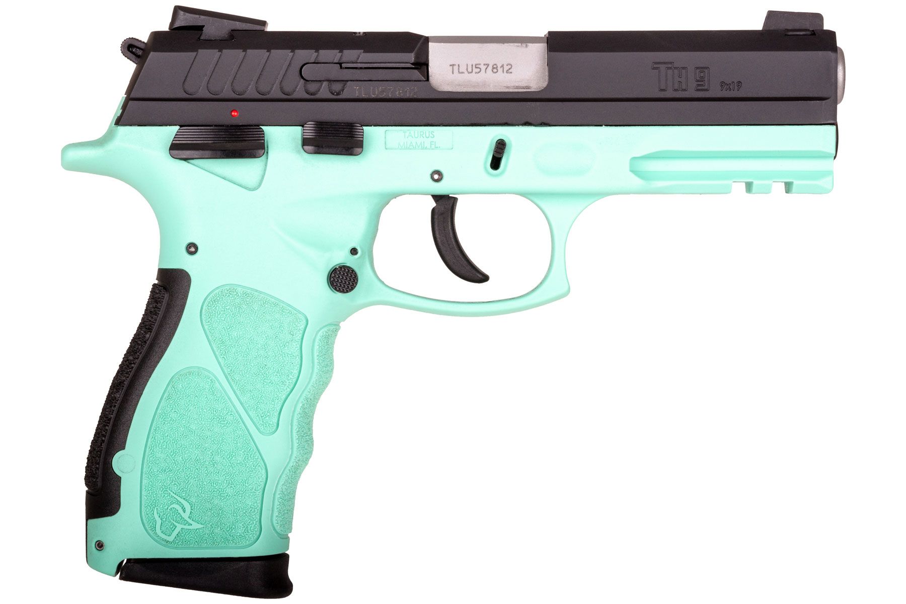 Taurus TH Matte Black /Cyan 9mm Luger Full Size 17 Rds.