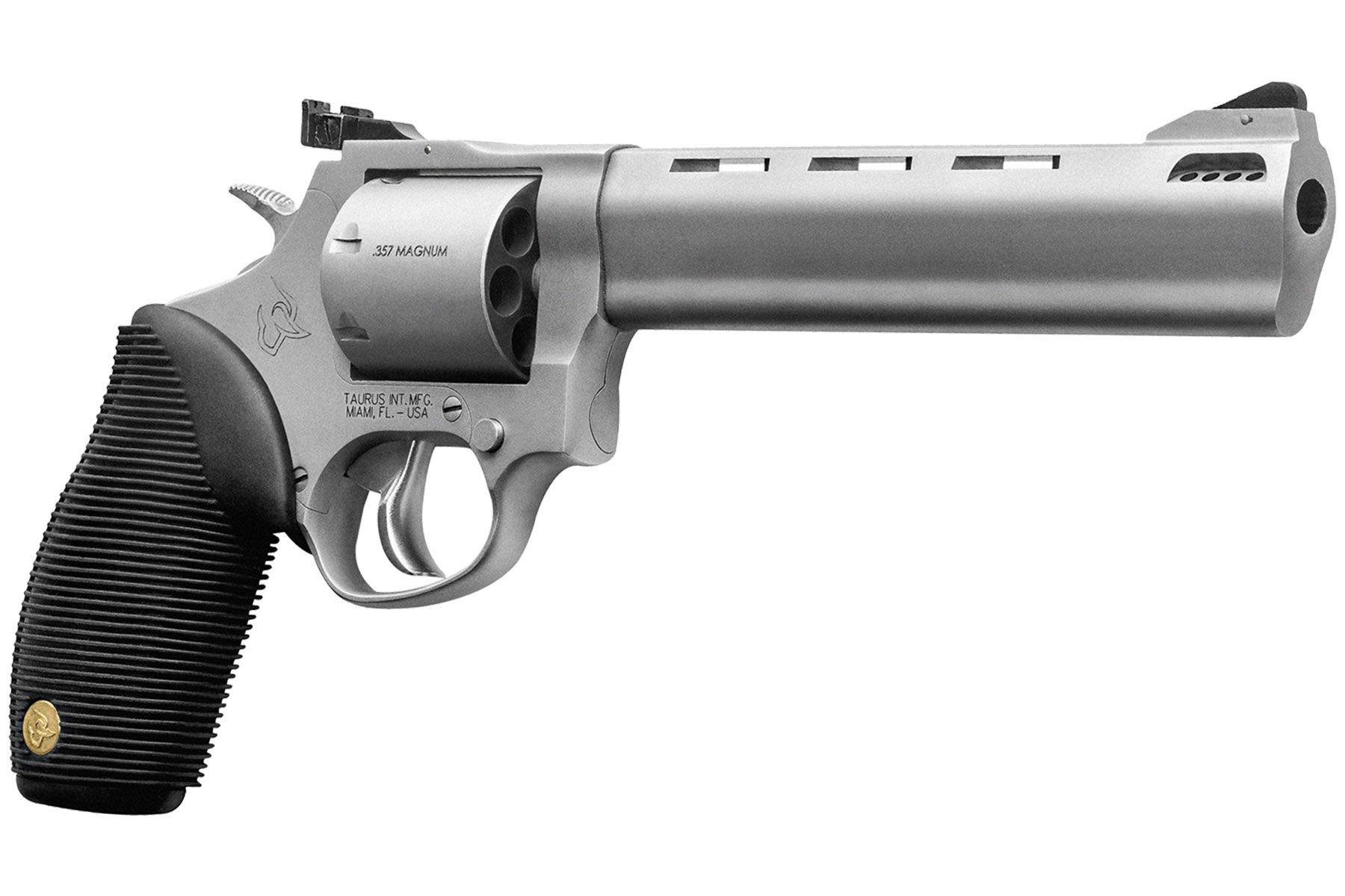 Taurus 692 357 Mag / 38 Spl +P / 9mm Luger Matte Stainless 6.50 in. Ribber Grip®