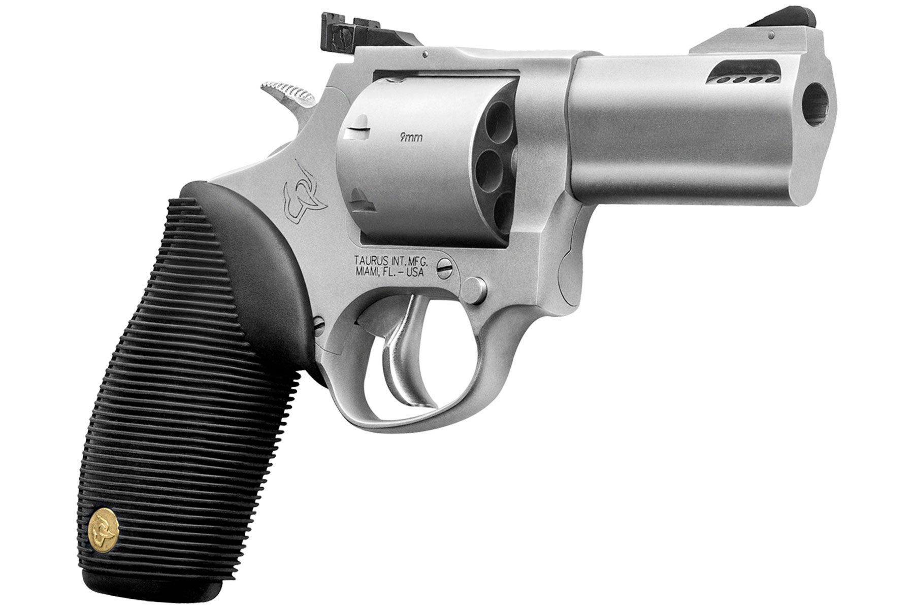 Taurus 692 357 Mag / 38 Spl +P / 9mm Luger Matte Stainless 3.00 in. Ribber Grip®