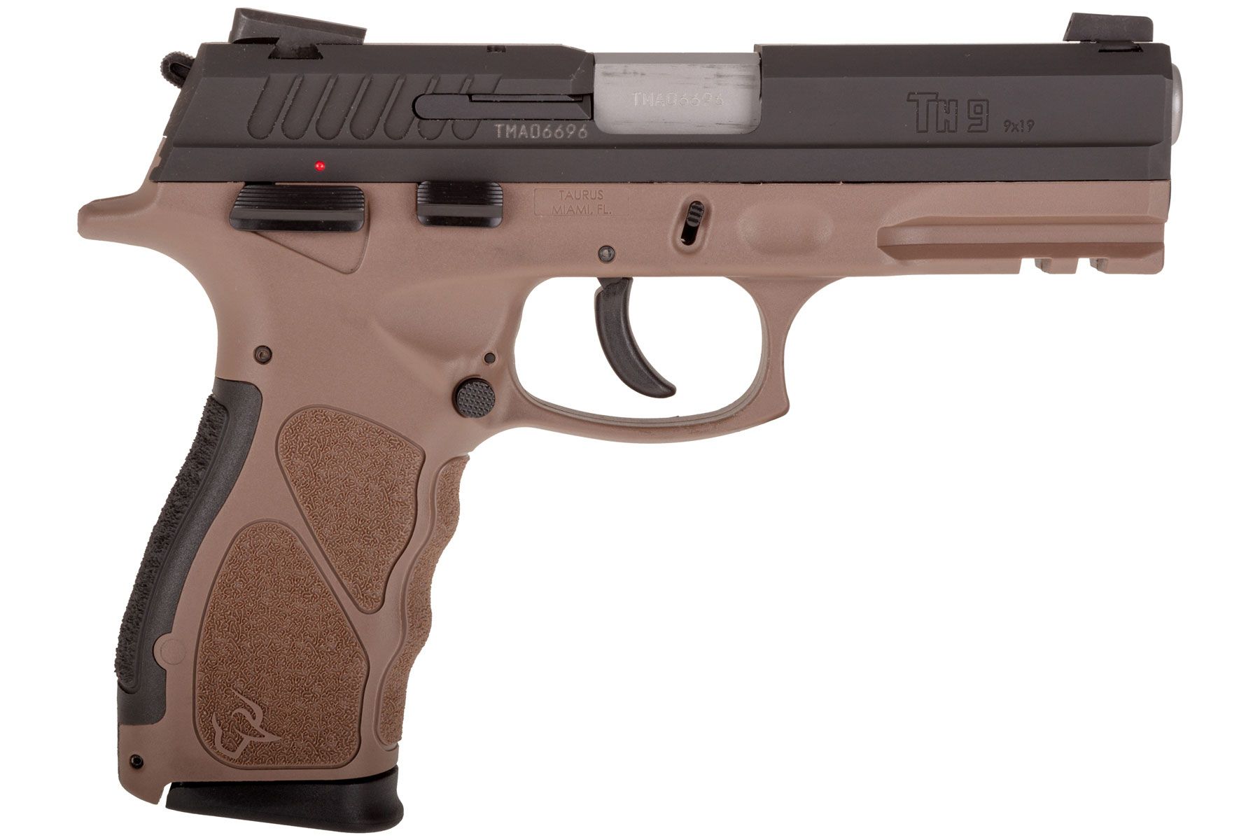 Taurus TH Matte Black / Brown 9mm Luger Full Size 17 Rds.