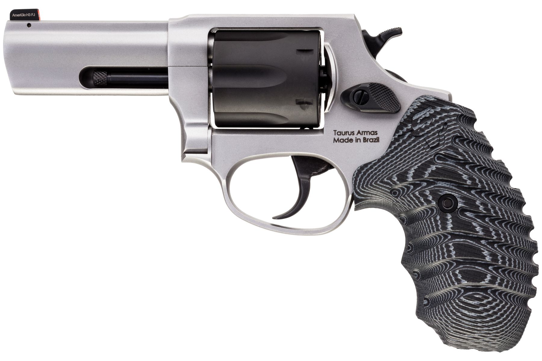 Taurus Defender 856 38 Spl +P Matte Stainless 3.00 in. VZ Black/Gray