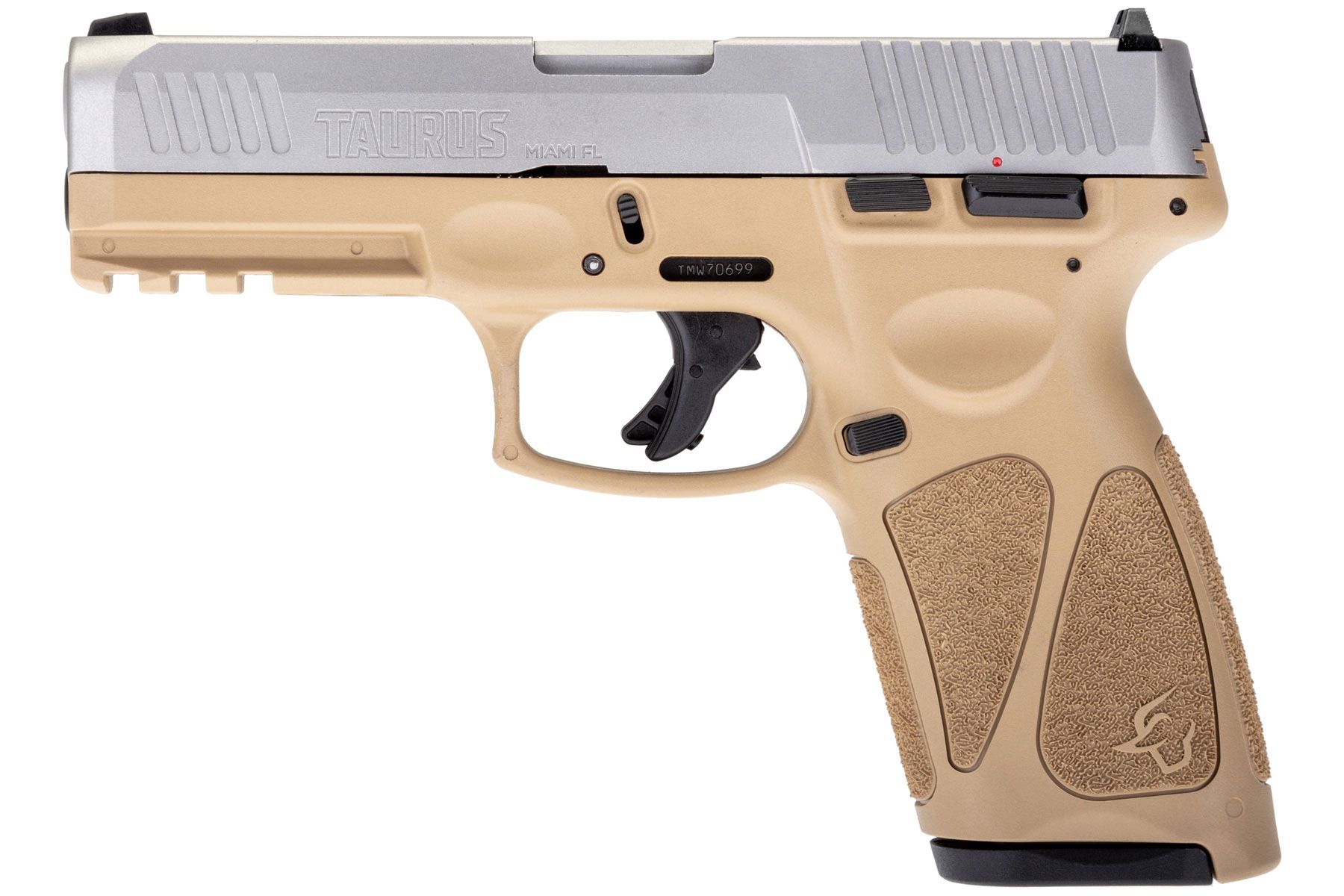 Taurus G3 Matte Stainless / Tan 9mm Luger Full Size 17 Rds. Steel Sights