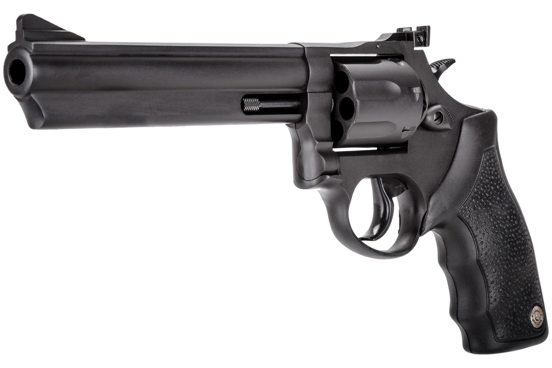 Taurus 66 357 Mag / 38 Spl +P Matte Black Oxide 6.00 in. Soft Rubber