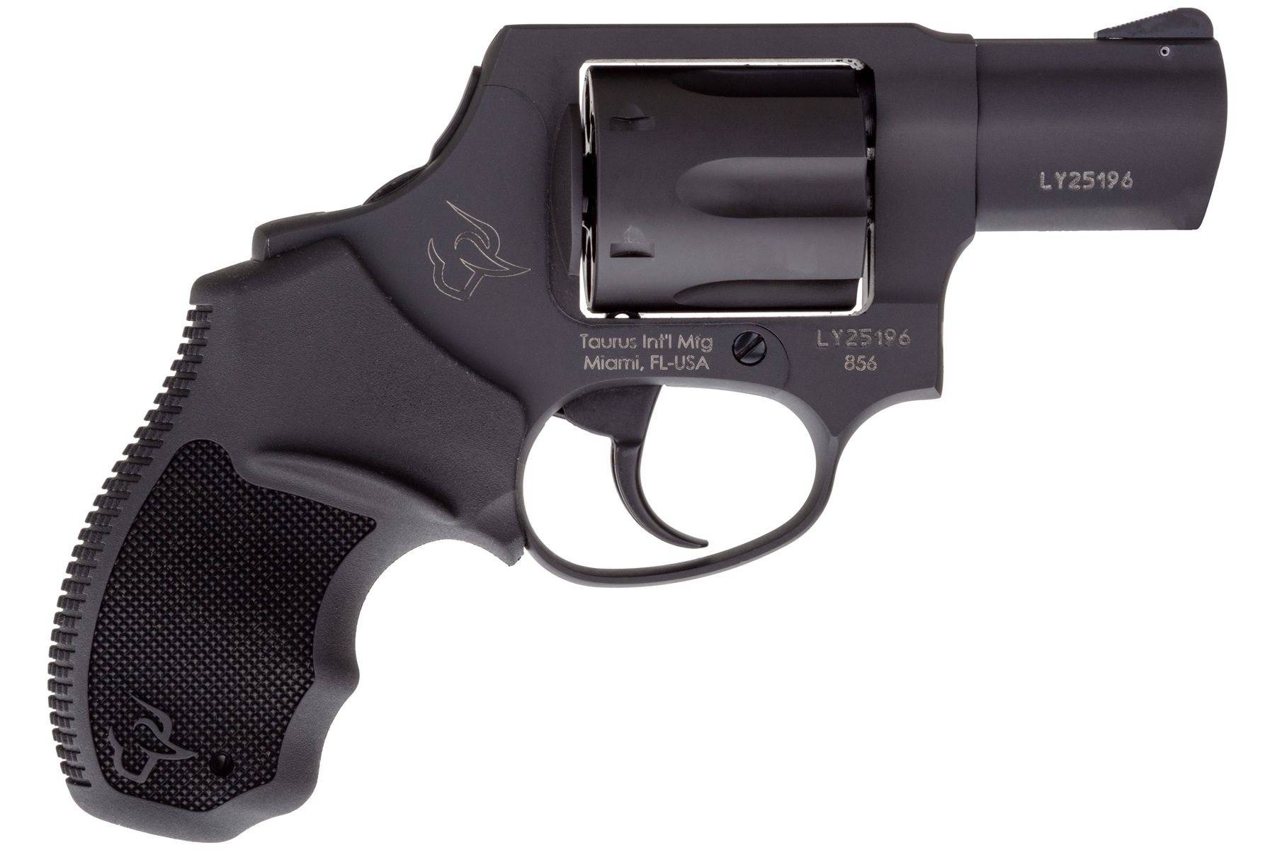 Taurus 856 38 Spl +P Matte Black 2 in. Concealed Hammer