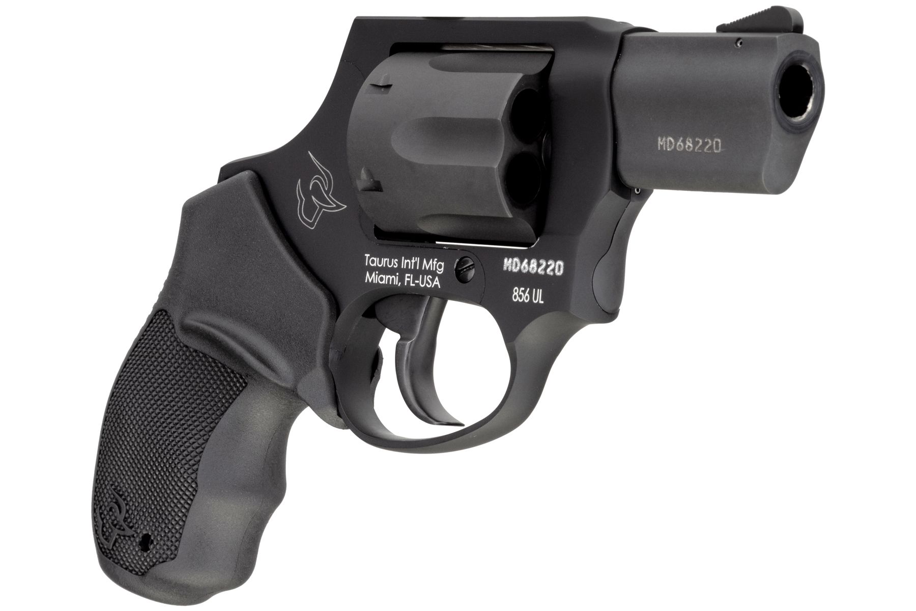 Taurus 856 38 Spl +P Ultra-Lite Anodized Matte Black 2 in. Concealed Hammer