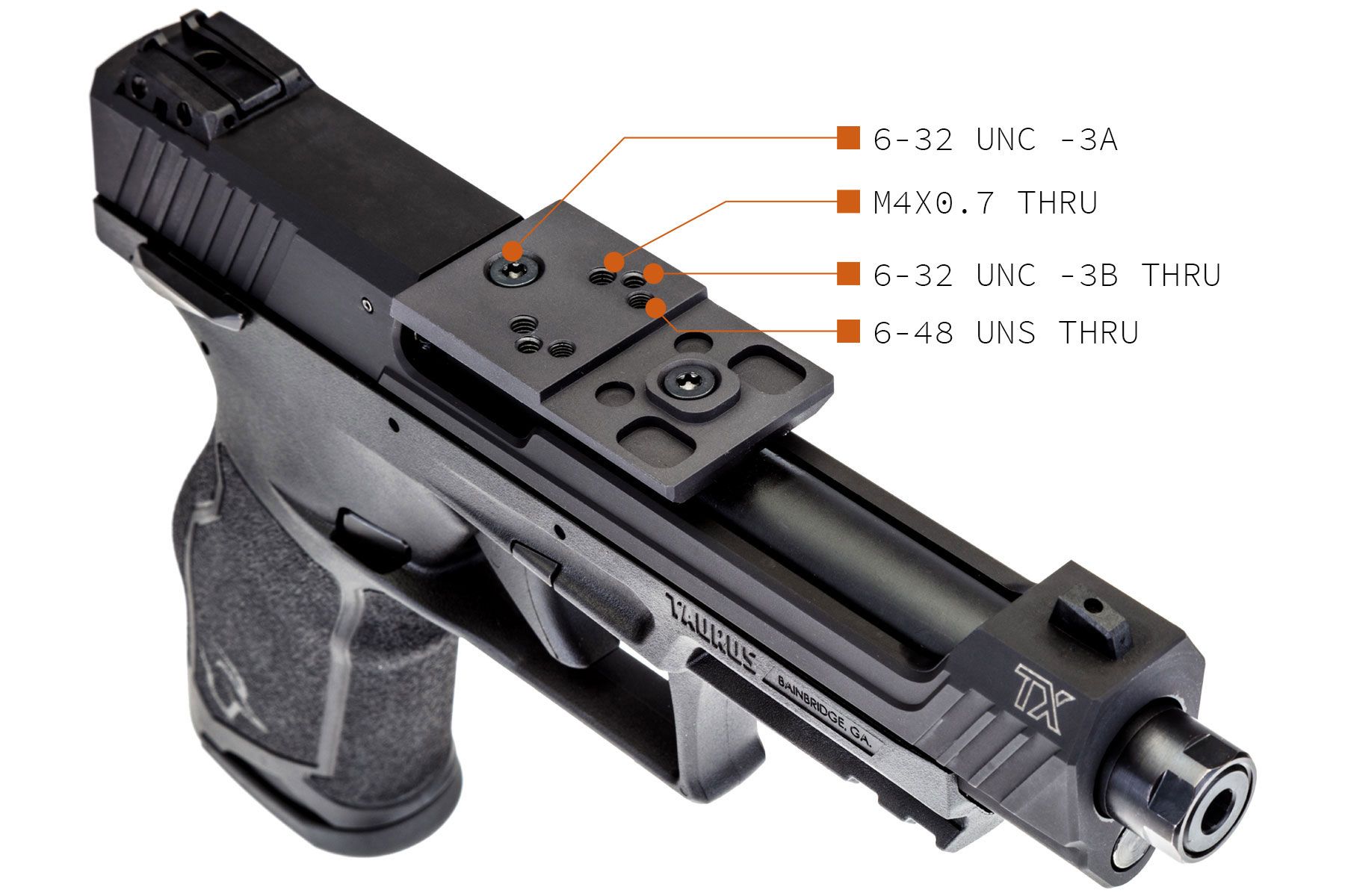 TaurusTX 22 Competition Hard Anodized Black 22 LR Black Polymer Frame 16-Rounds