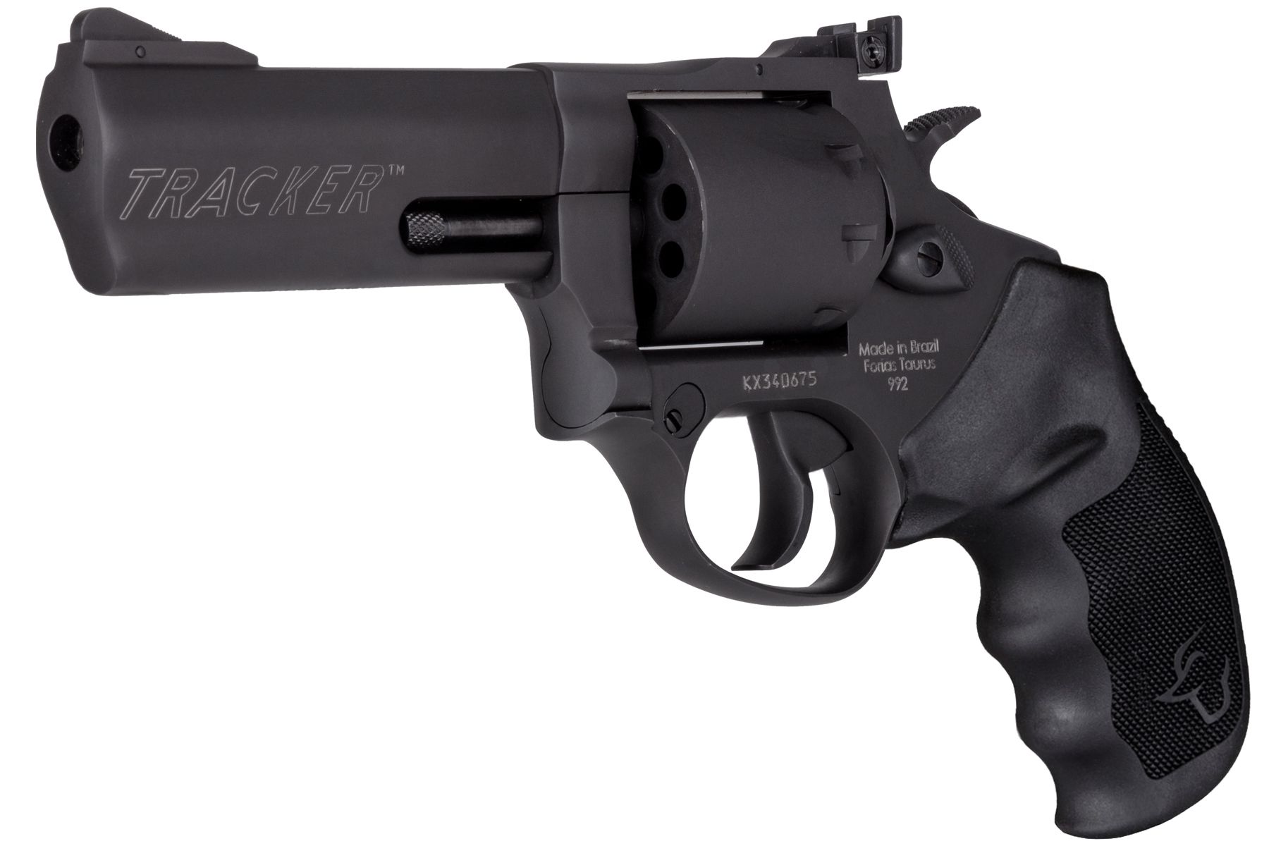 Taurus Tracker 992 22 LR / 22 WMR Matte Black Oxide 4.00 in. Ribber Grip®