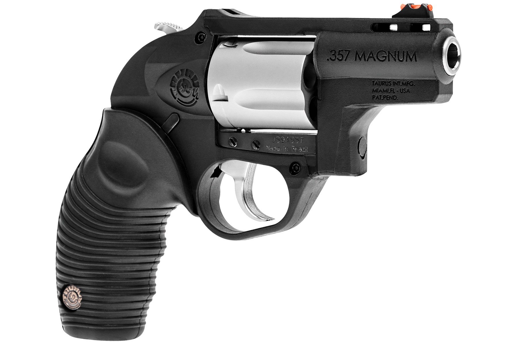 Taurus 605 Poly Protector 357 Mag / 38 Spl +P Black / Matte Stainless 2.00 in. Ridged Rubber