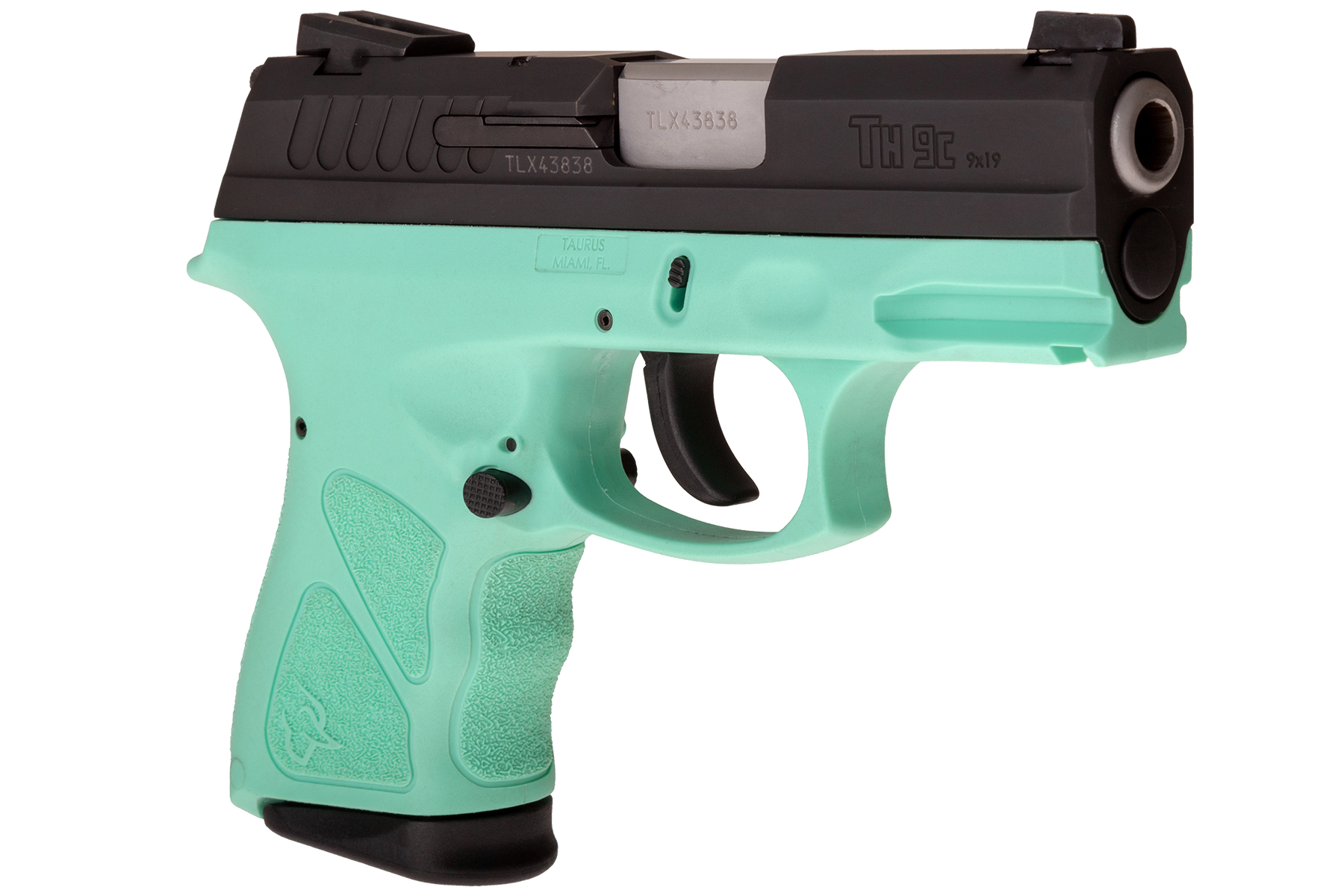 Taurus THc Matte Black / Cyan 9mm Luger Compact 17 Rds.