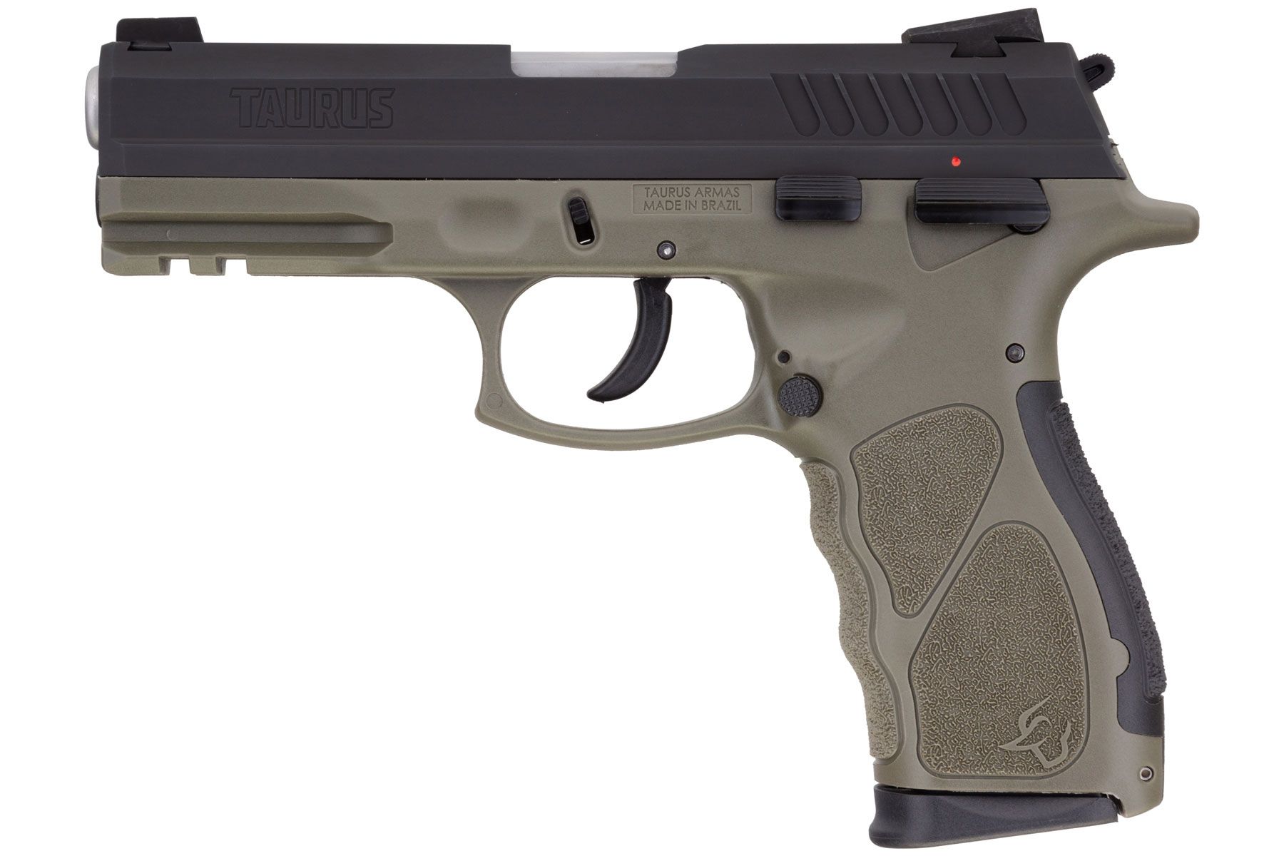 Taurus TH Matte Black / OD Green 9mm Luger Full Size 17 Rds.