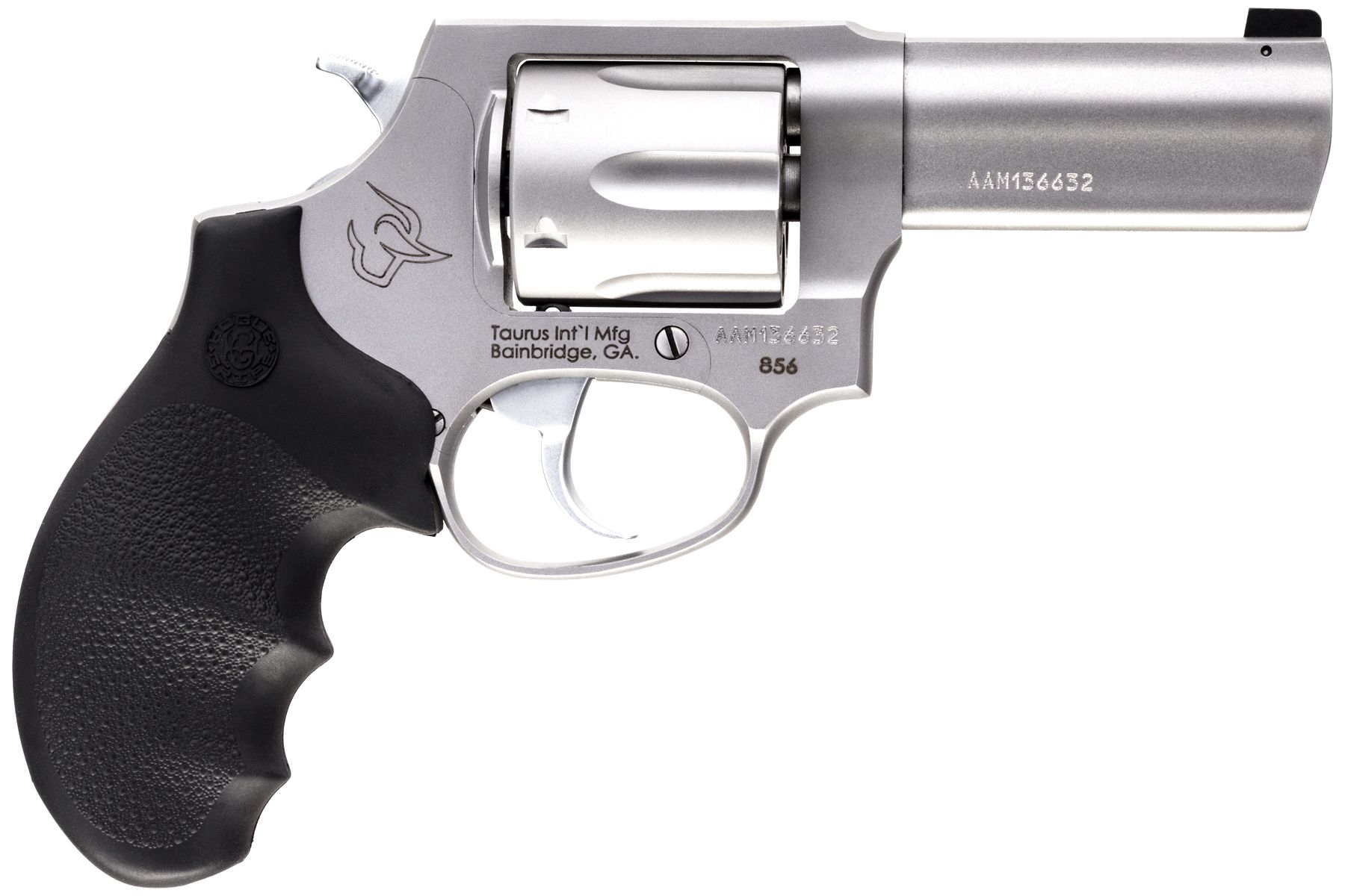 Taurus Defender 856 38 Spl +P Matte Stainless 3.00 in. Hogue Rubber