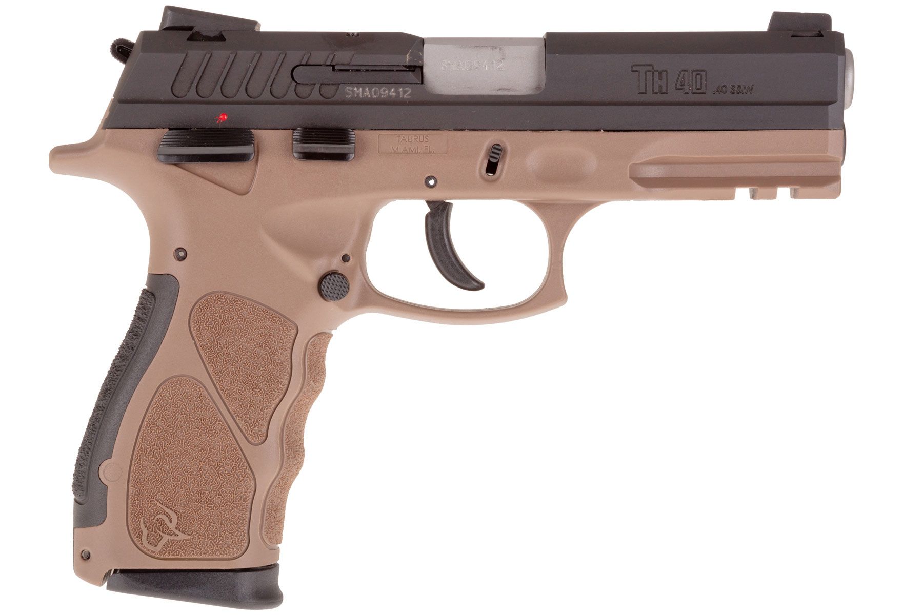 Taurus TH Matte Black / Brown 40 S&W Full Size 15 Rds.