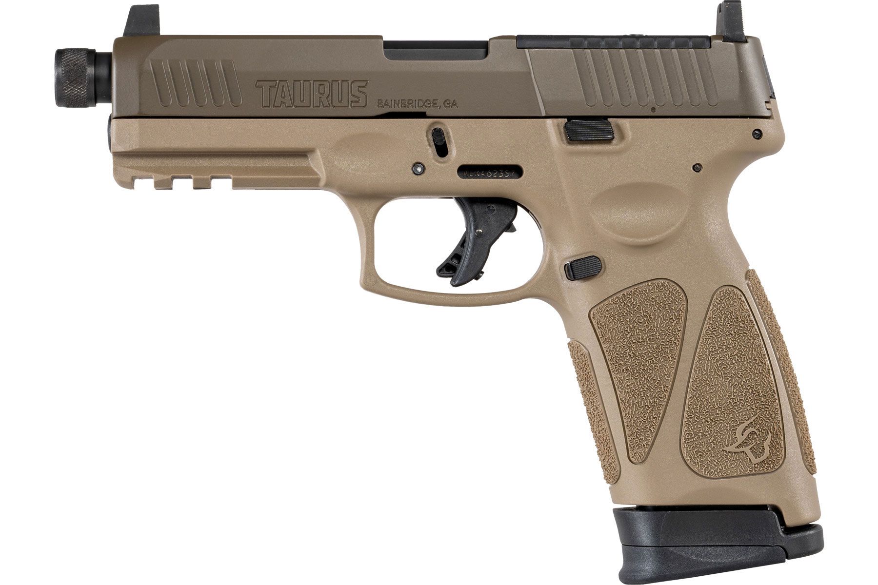 Taurus G3 Tactical T.O.R.O. Cerakote Patriot Brown Tan 9mm Luger Full Size 17 Rds. Tall Co-Witness Sights