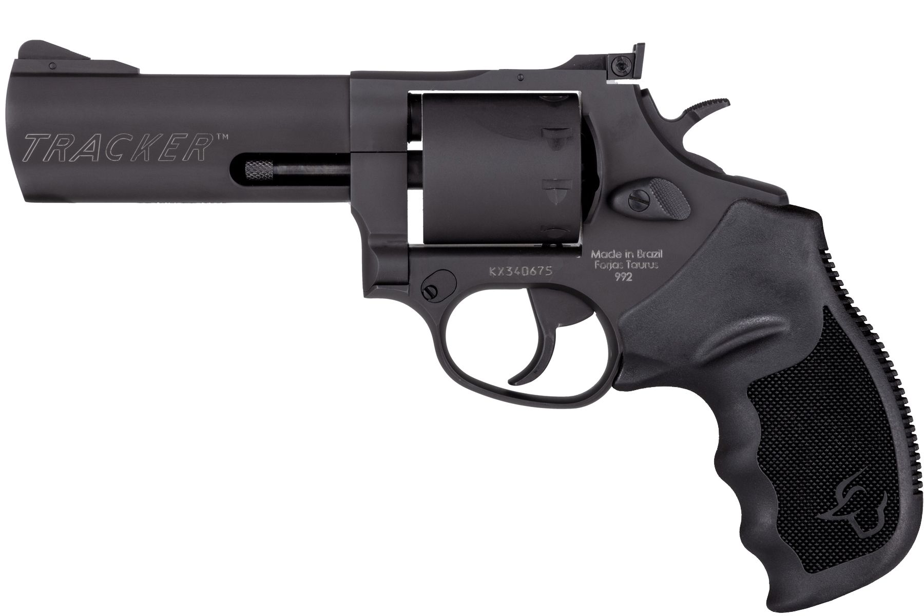 Taurus Tracker 992 22 LR / 22 WMR Matte Black Oxide 4.00 in. Ribber Grip®