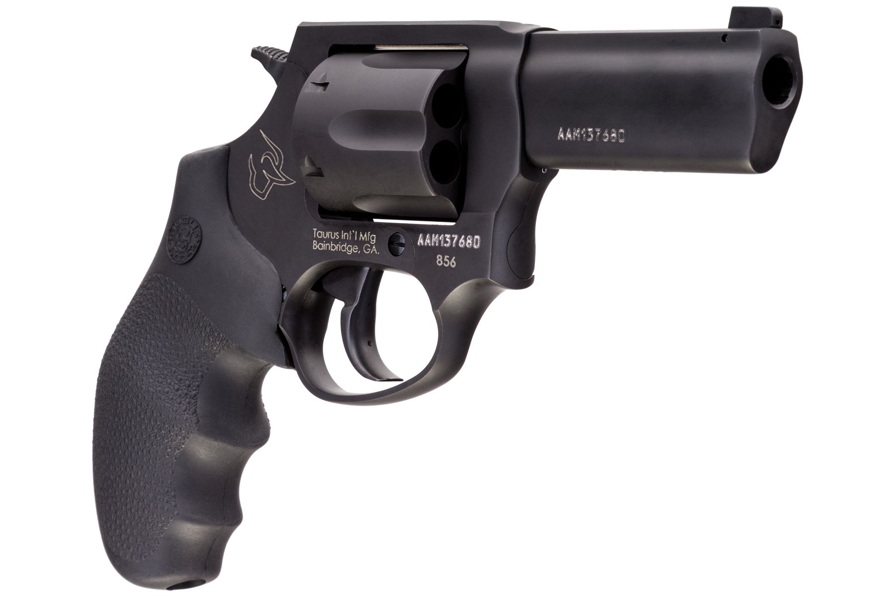 Taurus Defender 856 38 Spl +P Matte black 3.00 in. Hogue Rubber