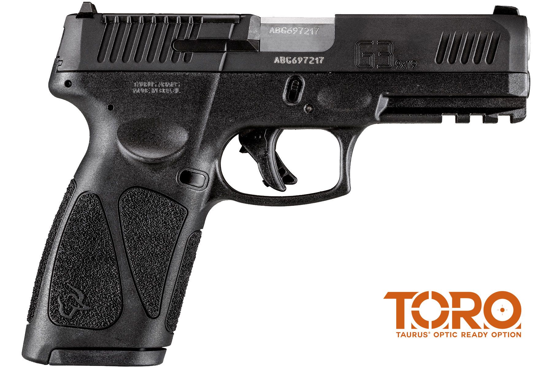 T.O.R.O. Tenifer Matte Black 9mm Luger Full Size 17 Rds. Steel Sights