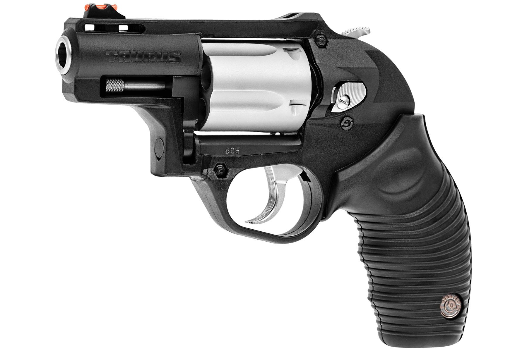 Taurus 605 Poly Protector 357 Mag / 38 Spl +P Black / Matte Stainless 2.00 in. Ridged Rubber