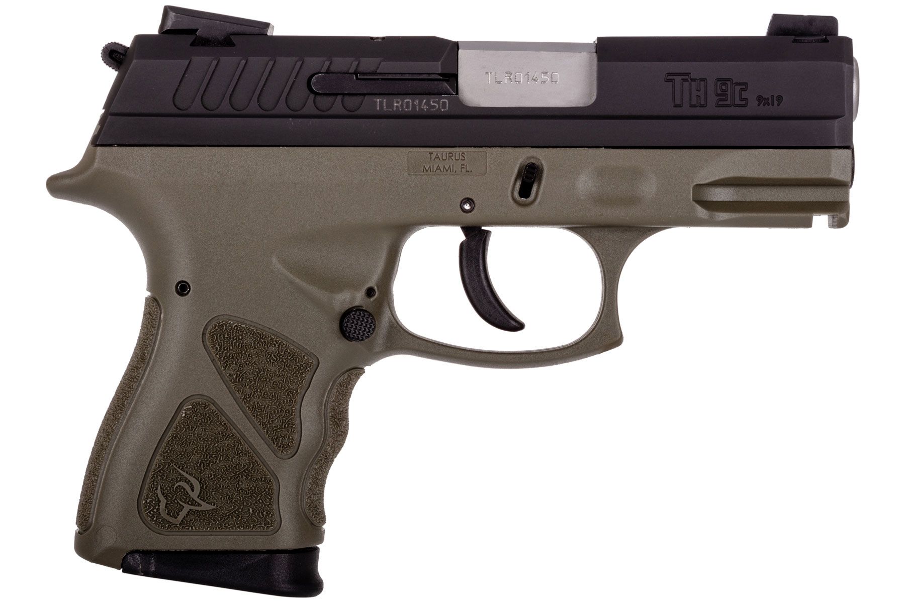 Taurus THc Matte Black / OD Green 9mm Luger Compact 17 Rds.