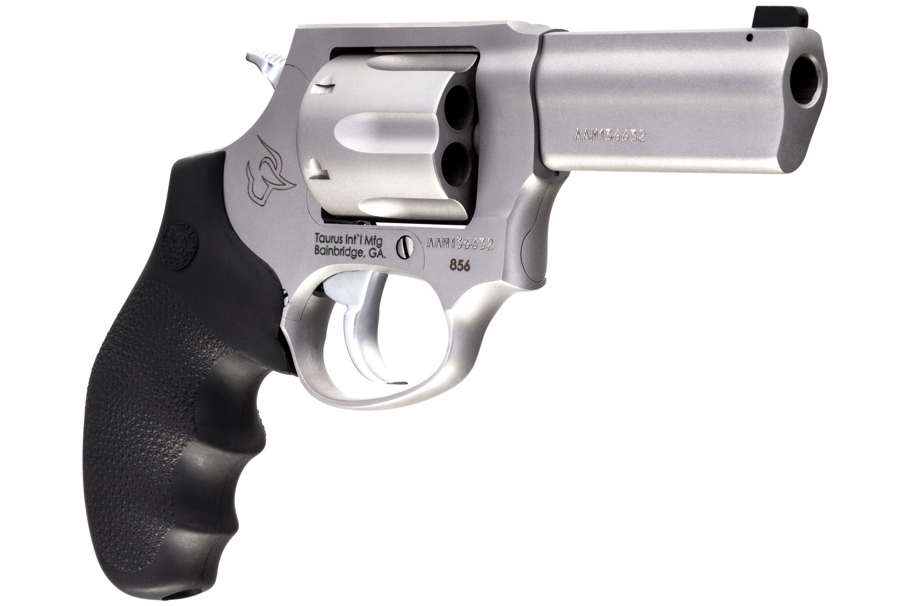 Taurus Defender 856 38 Spl +P Matte Stainless 3.00 in. Hogue Rubber