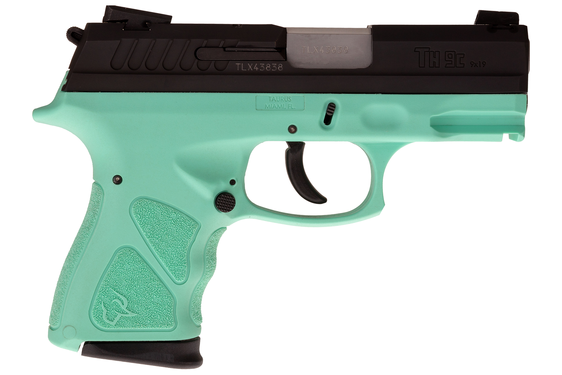 Taurus THc Matte Black / Cyan 9mm Luger Compact 17 Rds.