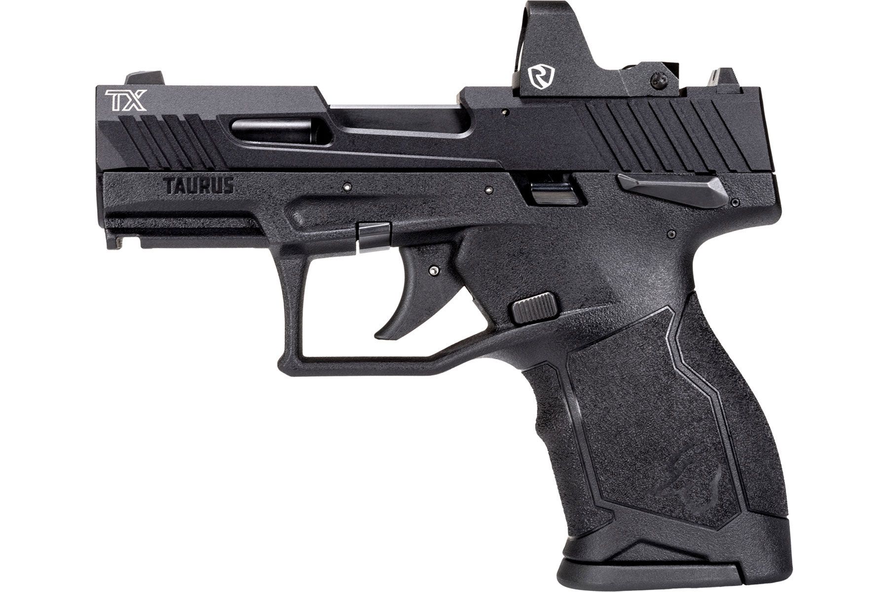 TaurusTX 22 Compact Hard Anodized Black 22 LR Black Polymer Frame 13-Rounds Riton Optic
