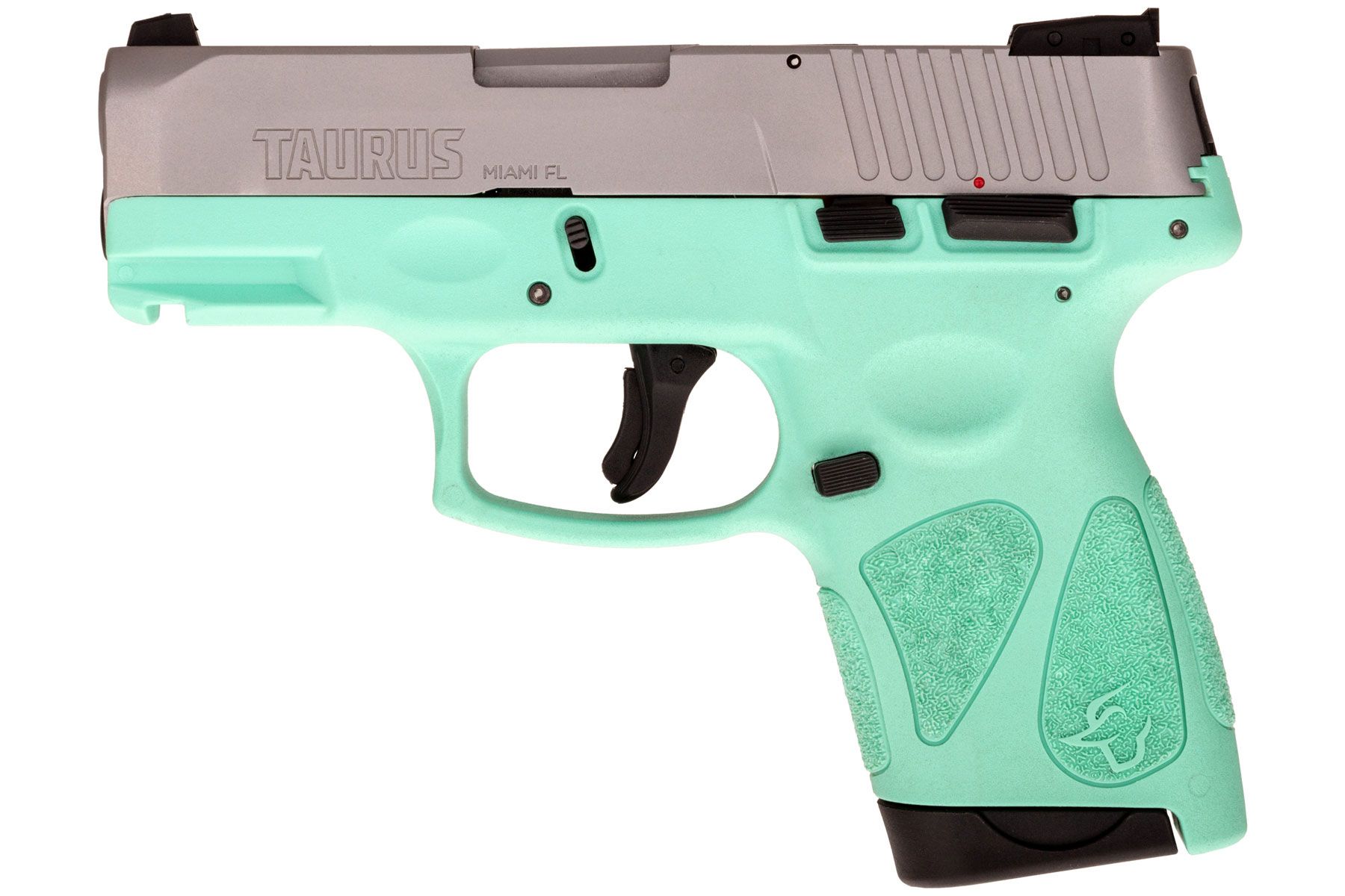 Taurus G2s Matte Stainless / Cyan 9mm Luger Compact 7 Rds.