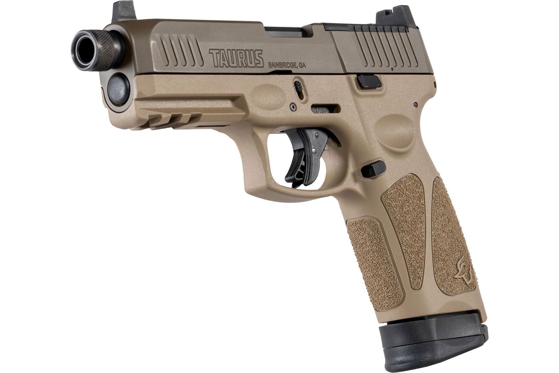 Taurus G3 Tactical T.O.R.O. Cerakote Patriot Brown Tan 9mm Luger Full Size 17 Rds. Tall Co-Witness Sights