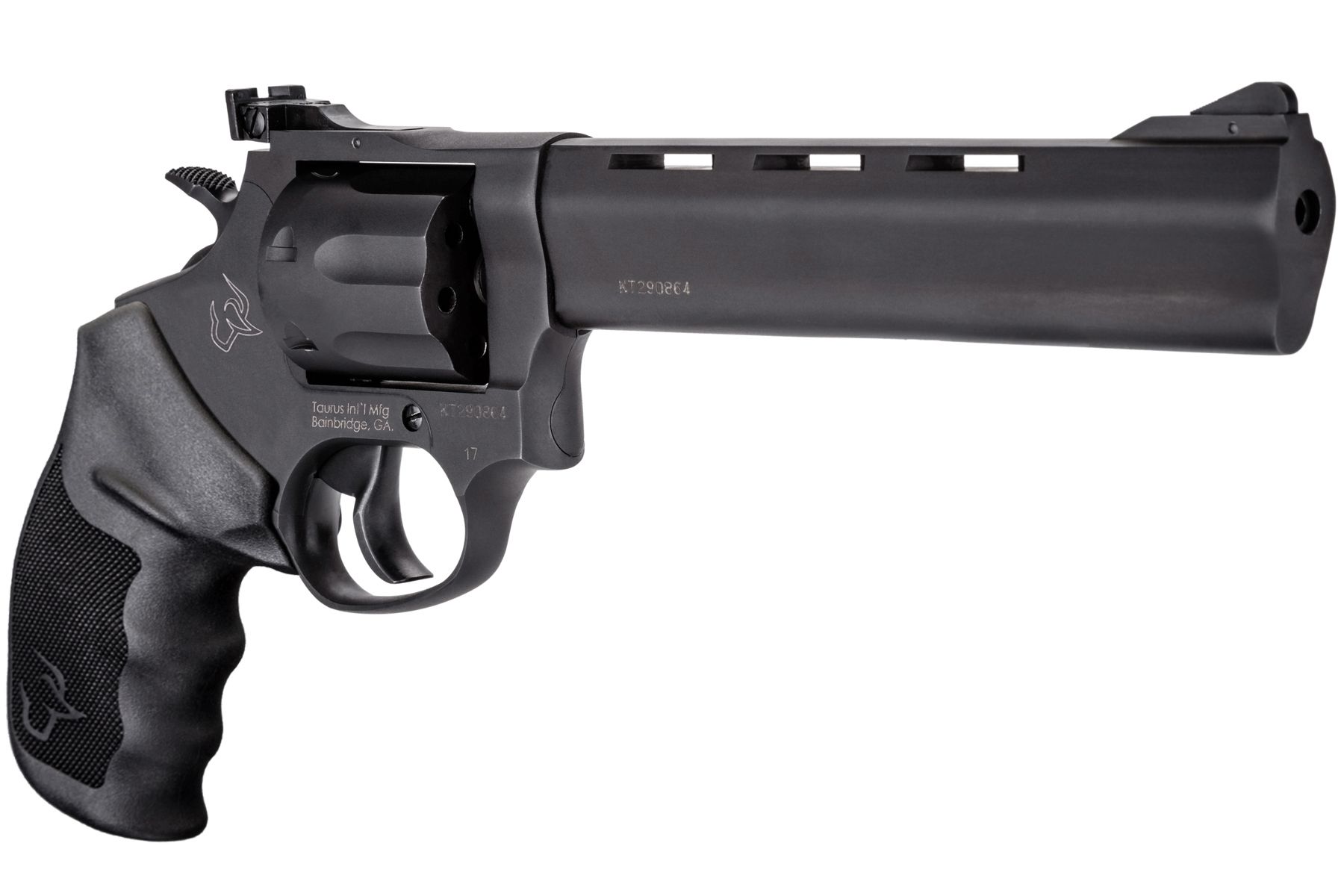 Taurus Tracker 17 HMR Matte Black Oxide 6.50 in. Ribber Grip®