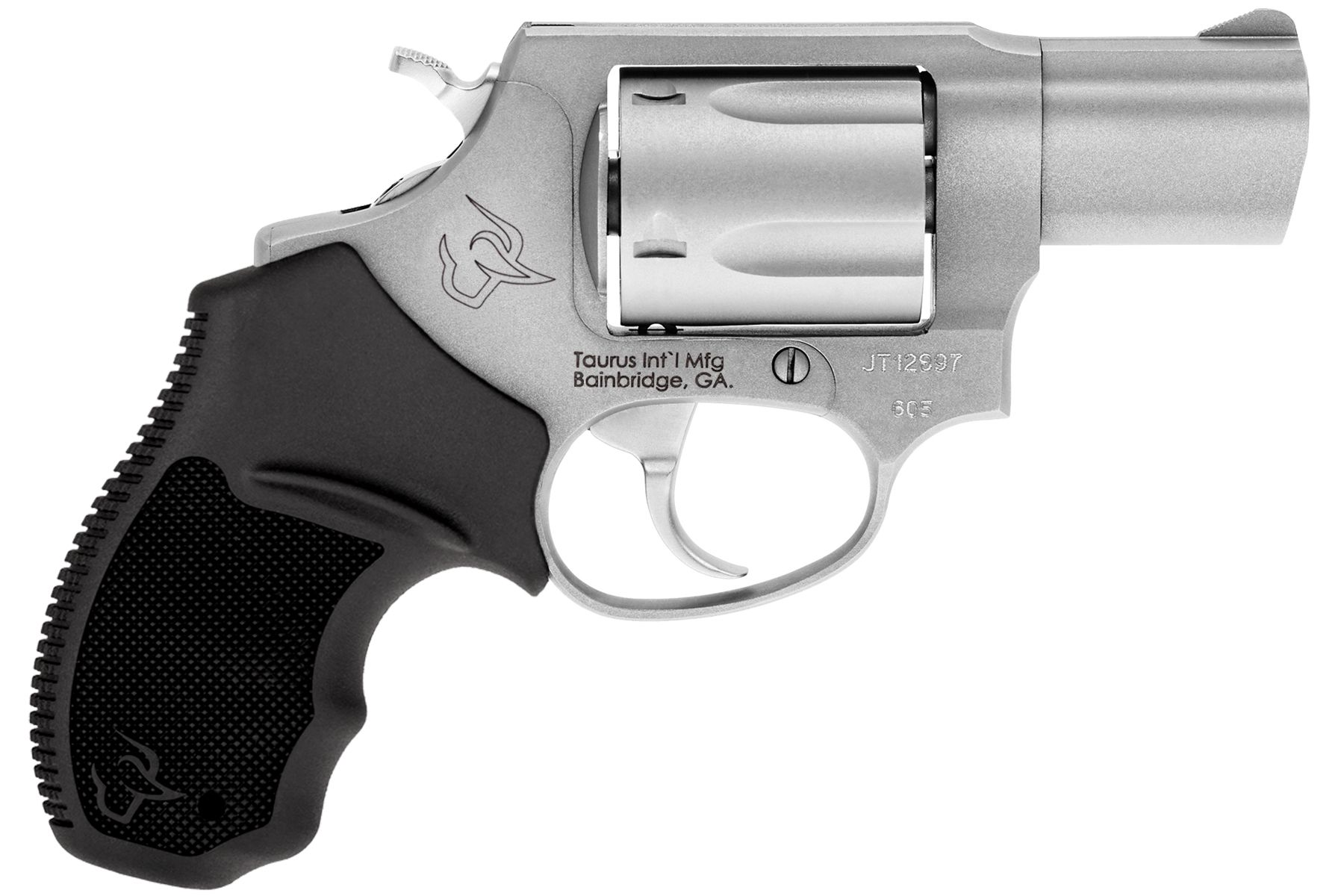 Taurus 605 357 Mag / 38 Spl +P Matte Stainless 2.00 in. Soft Rubber